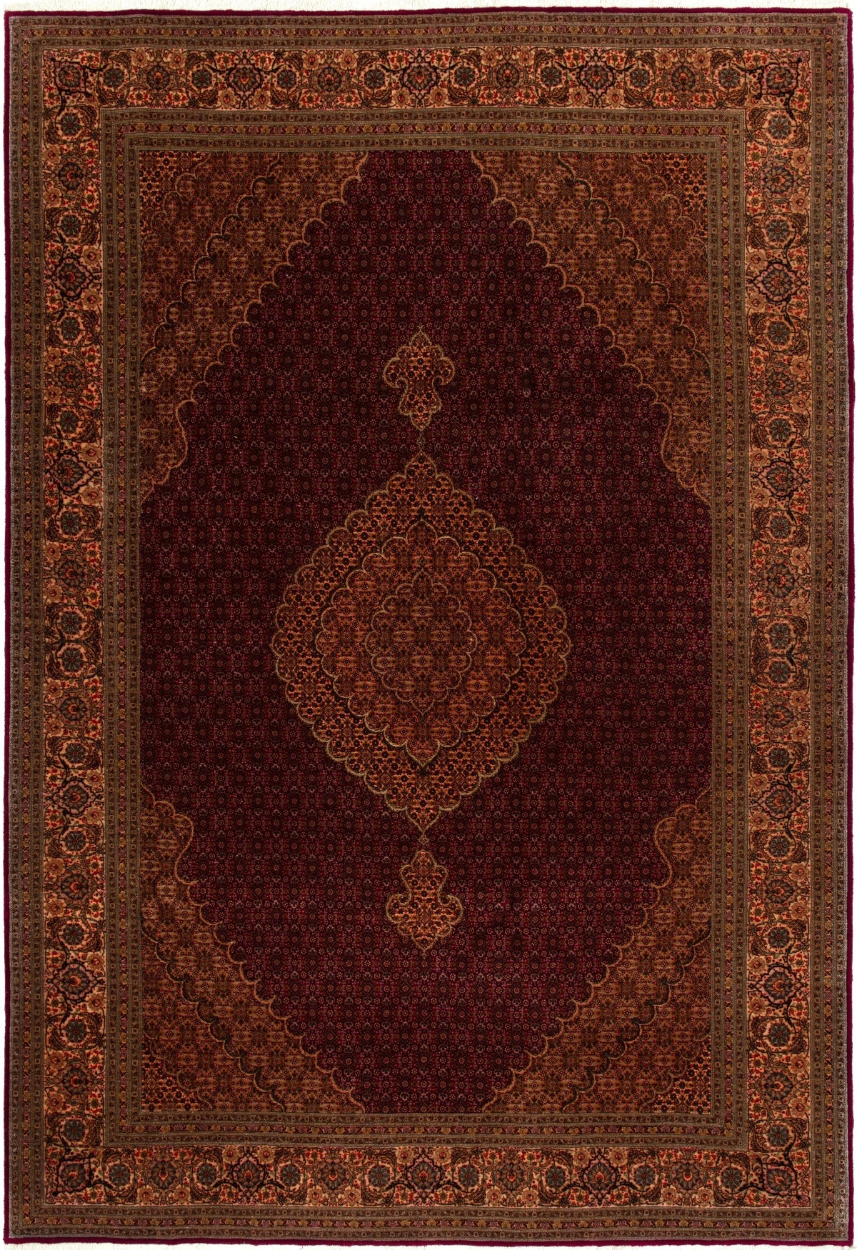 300 x 203 Täbriz Mahi mit Seide