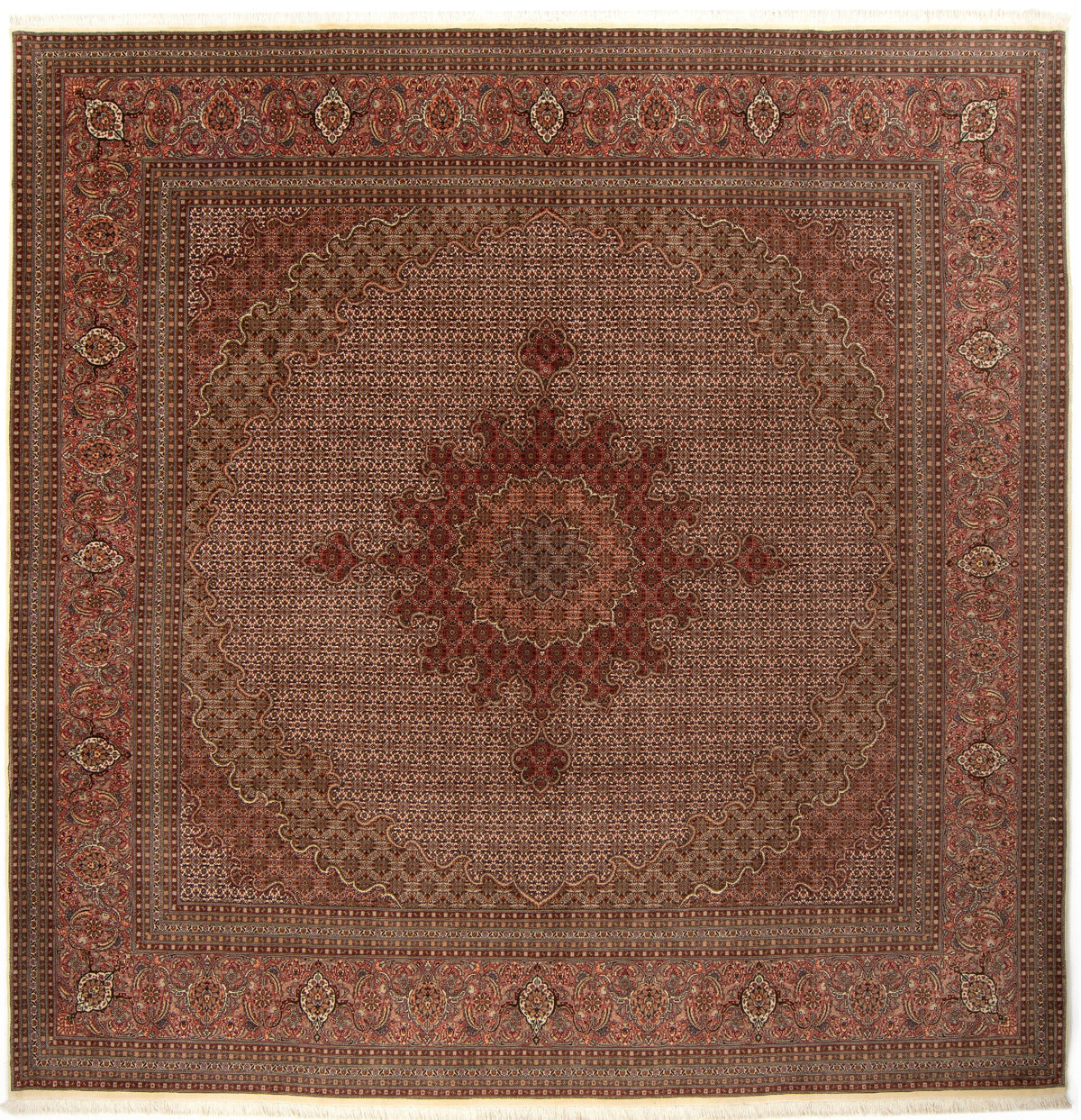 300x300 Tabriz Mahi avec soie