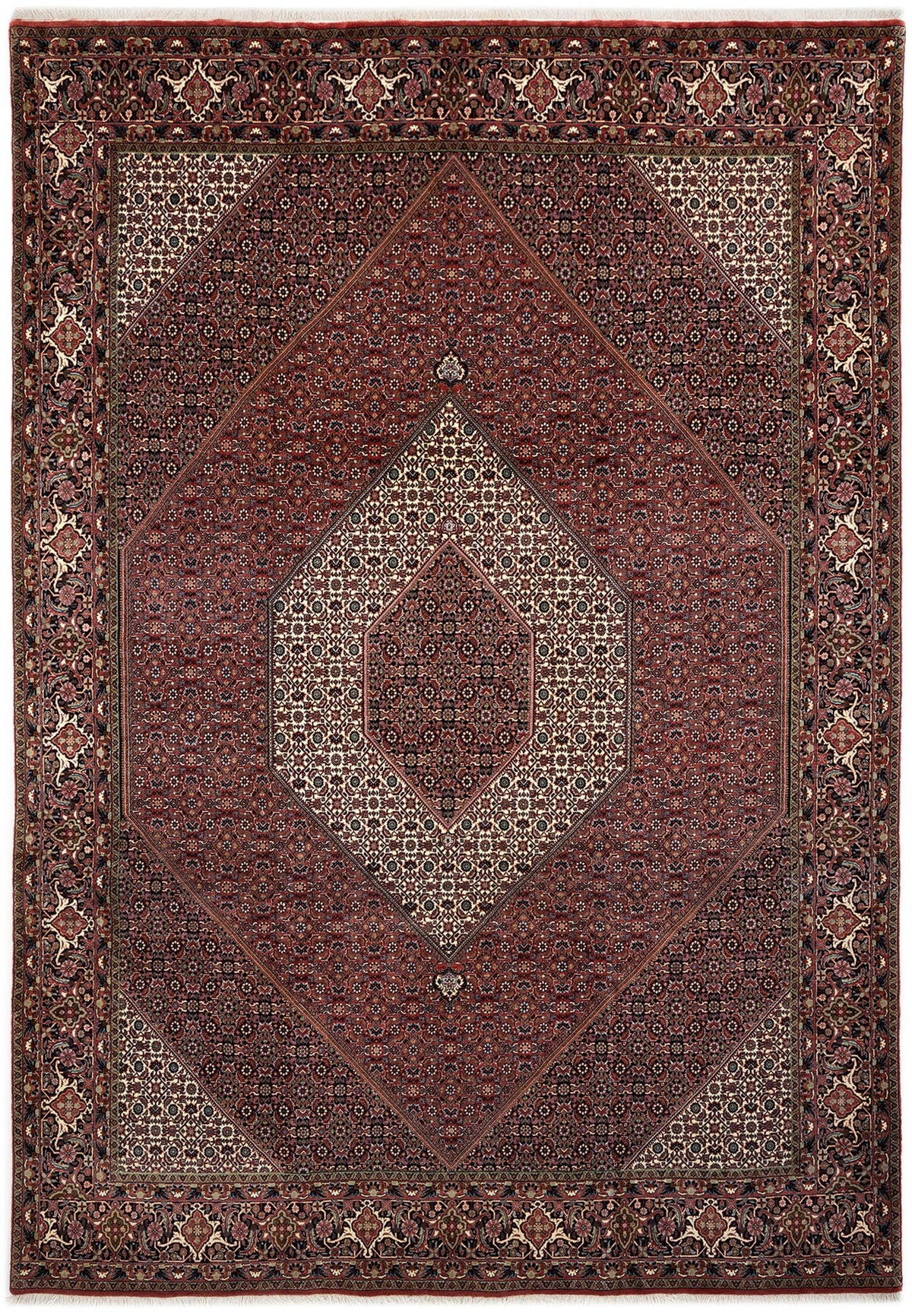 248 x 355 Bidjar mit Seide