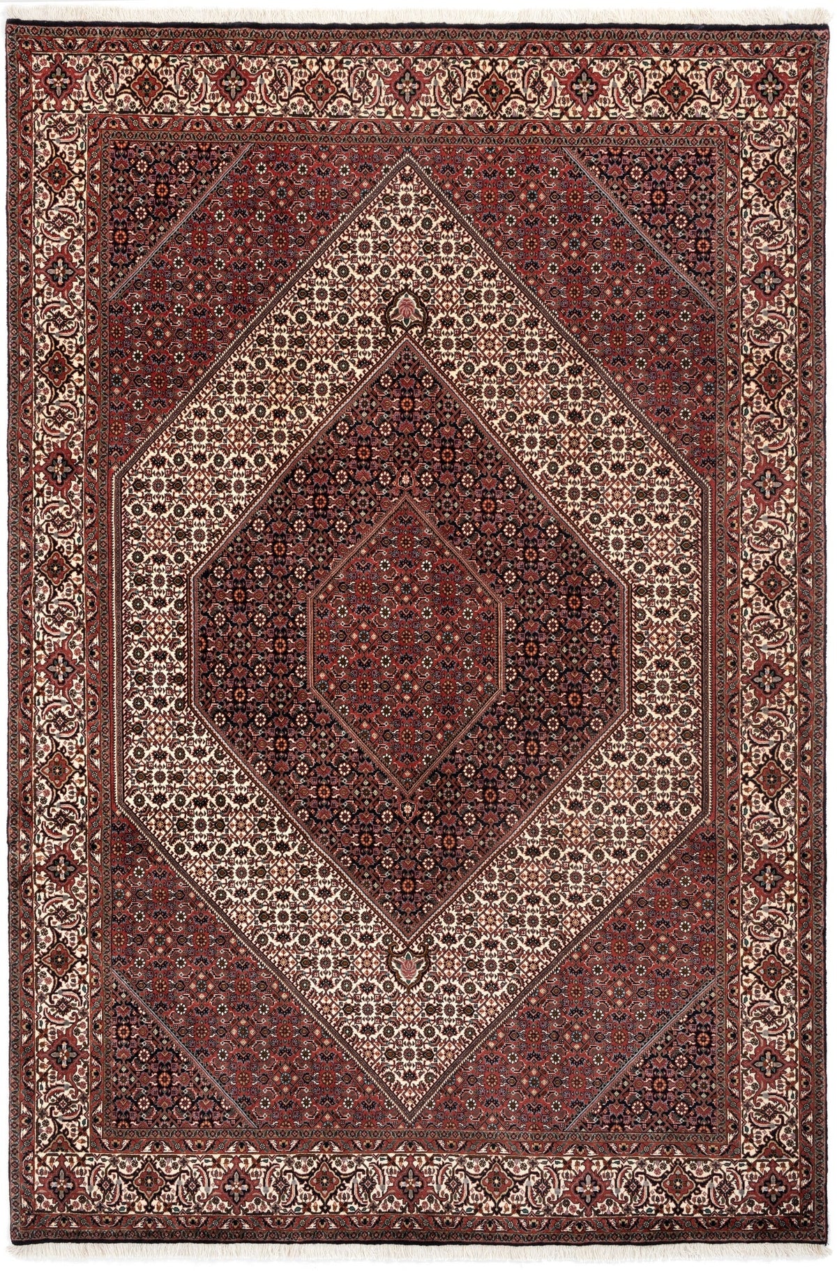 204x306 Bidjar with silk