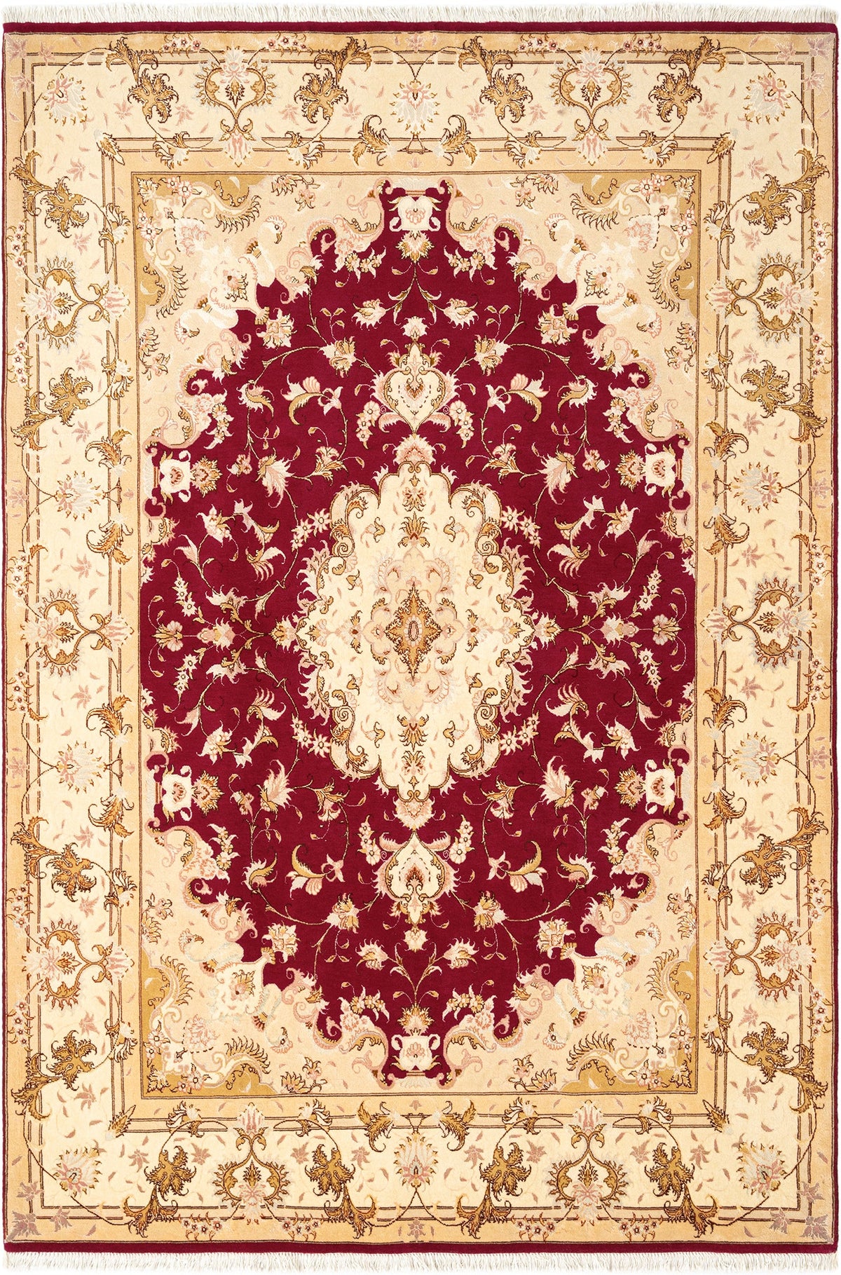 245 x 167 Täbriz mit Seide