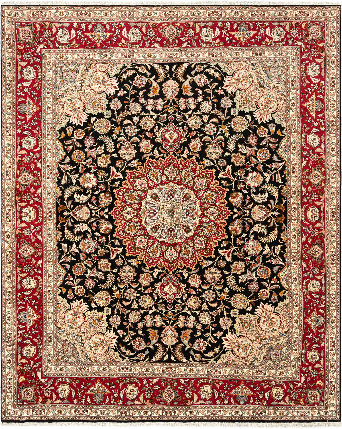 251x200 Tabriz con seta