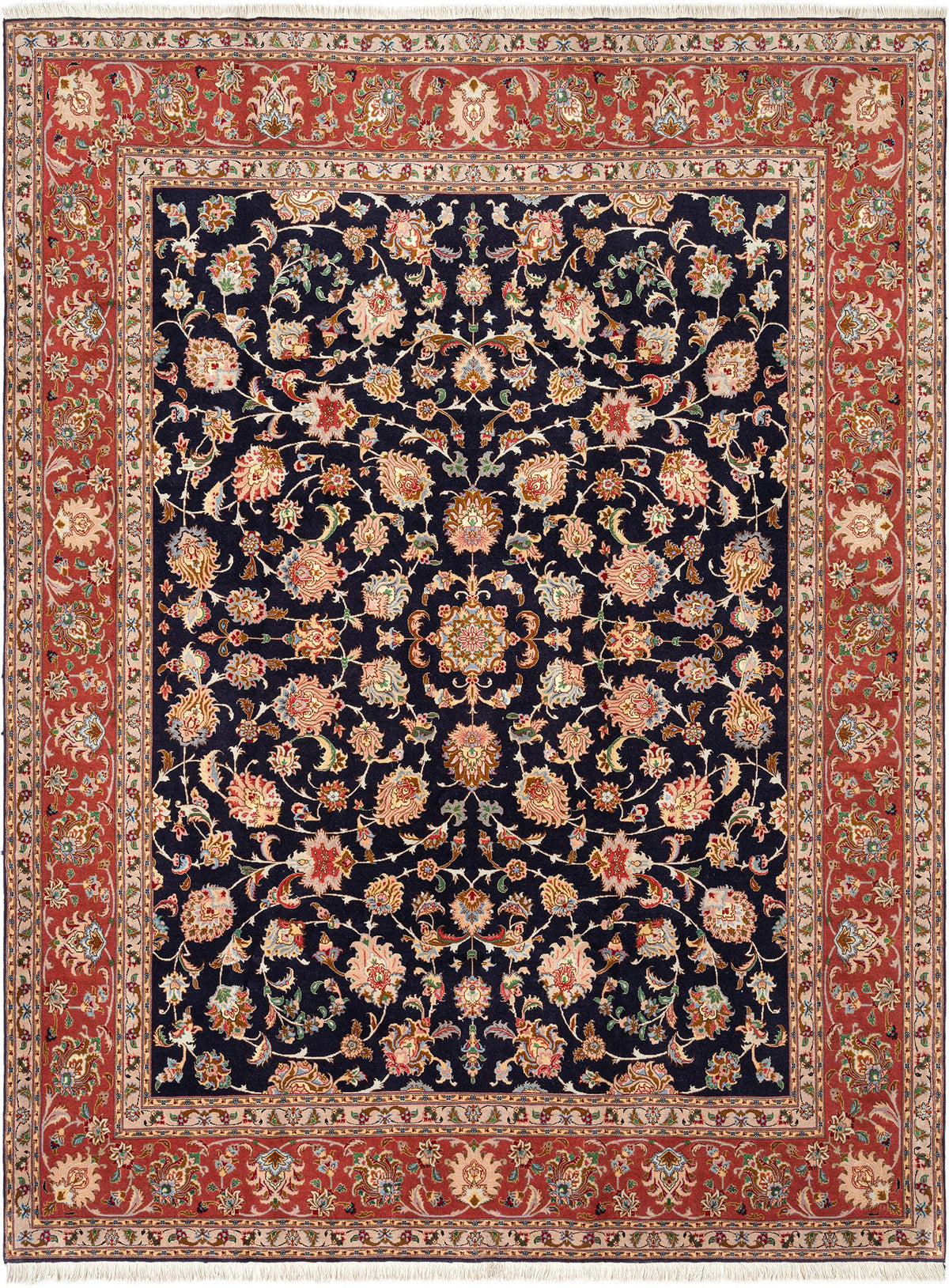 265 x 205 Täbriz mit Seide