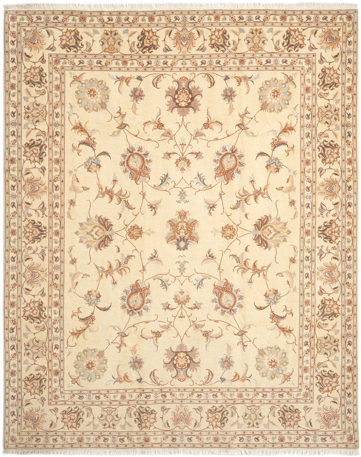 257x203 Tabriz avec de la soie