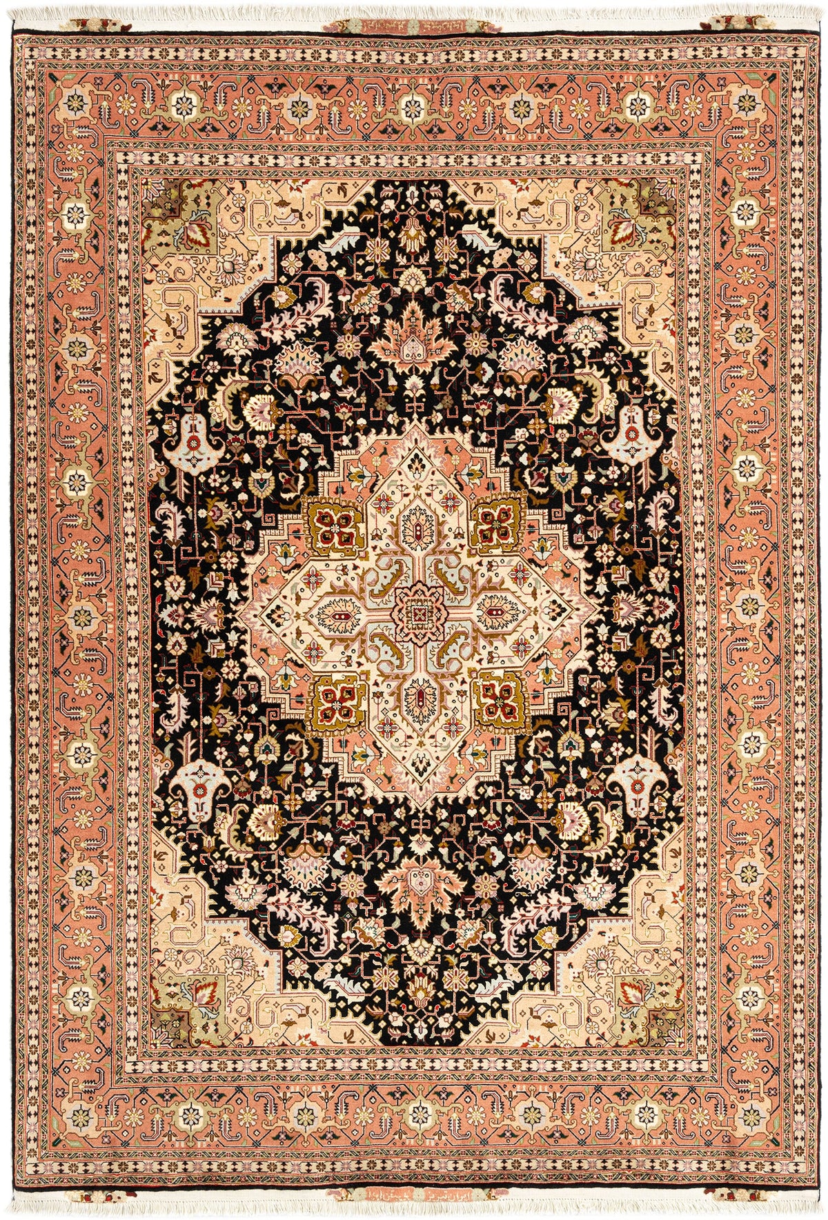 245 x 163 Täbriz mit Seide