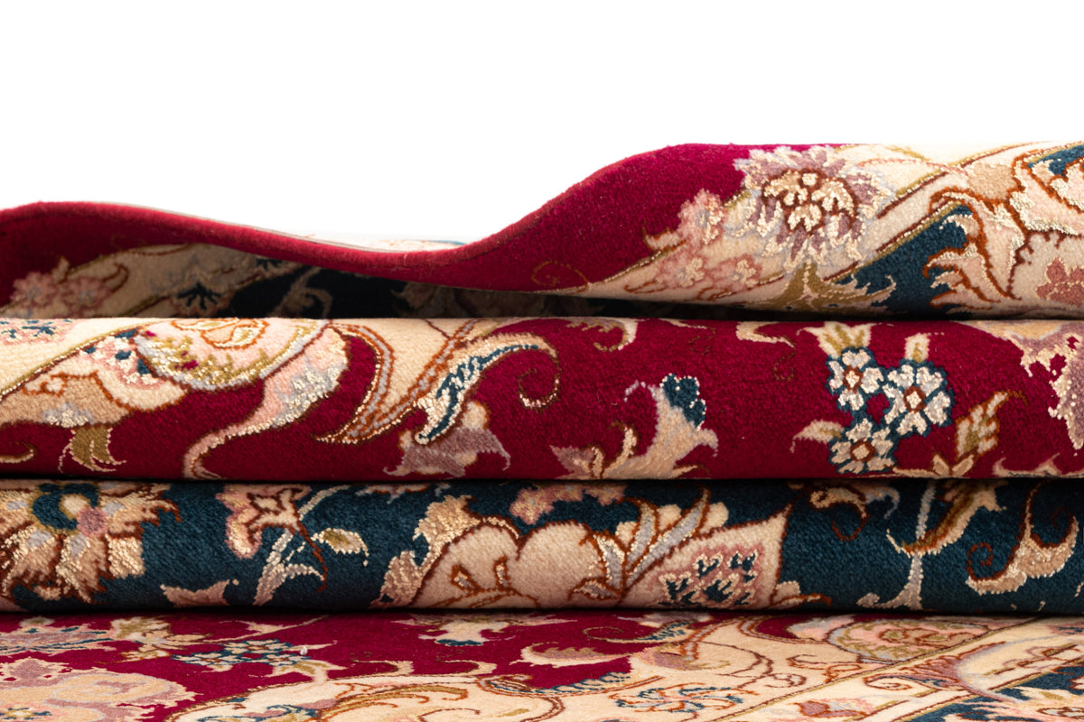 242x166 Tabriz con seta