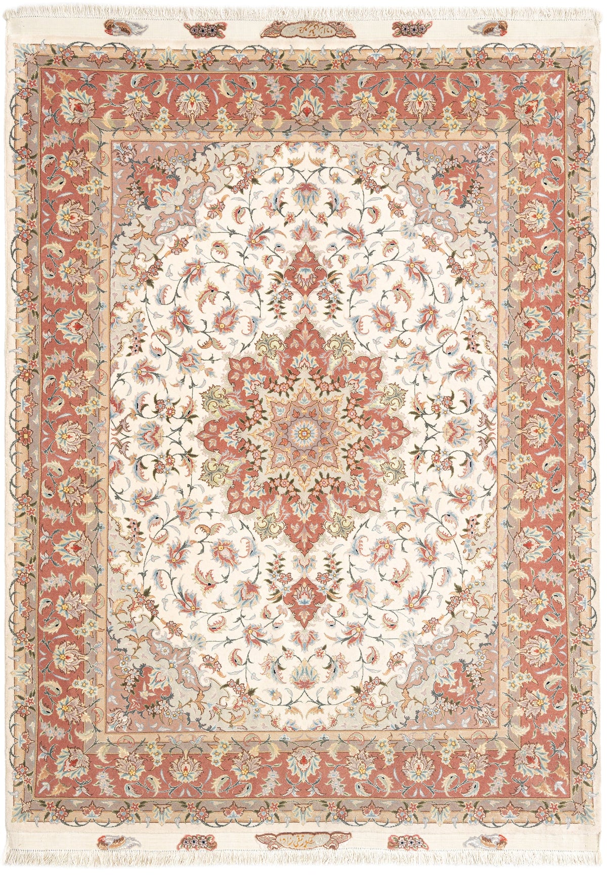 215 x 152 Täbriz mit Seide