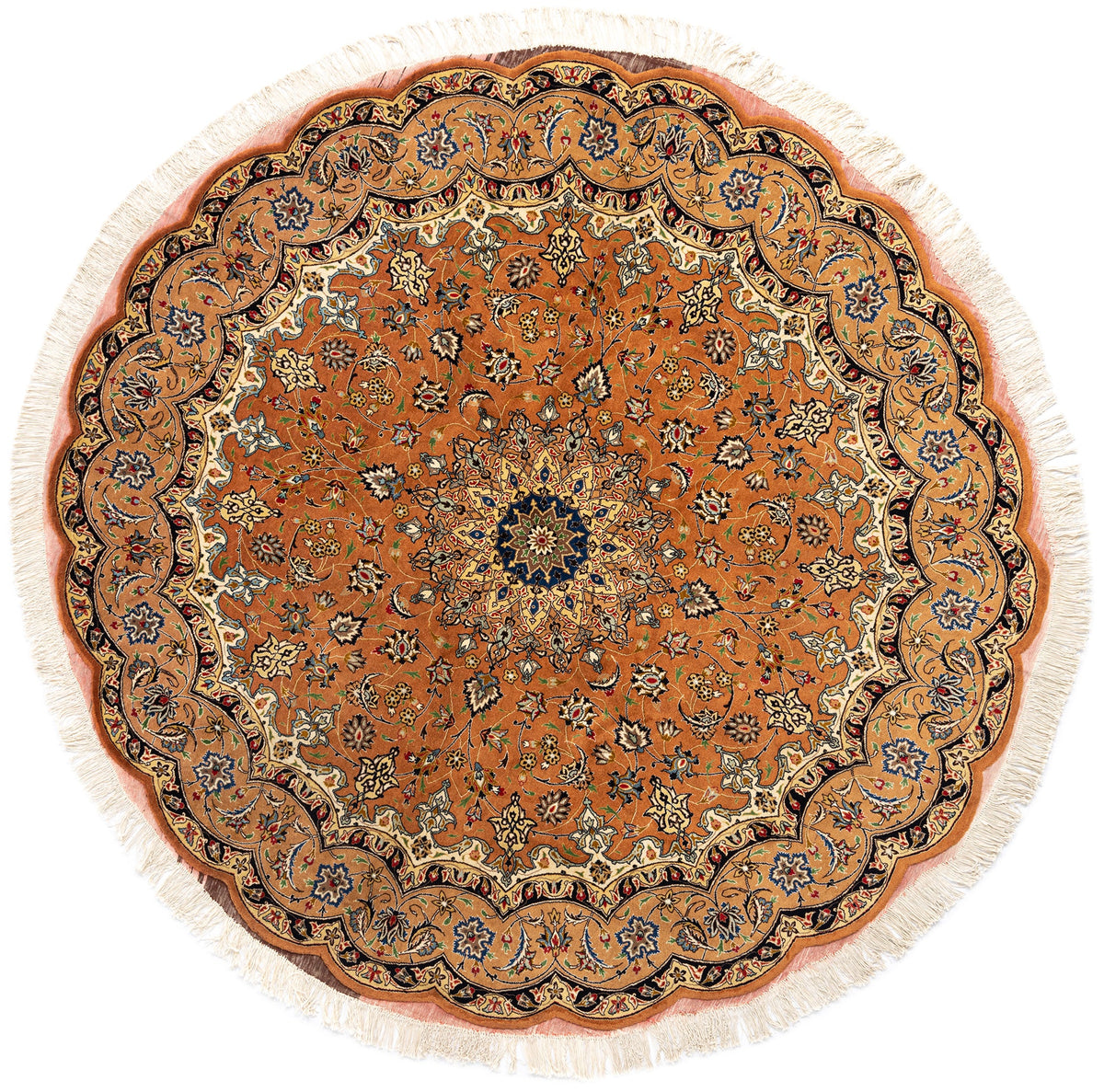 208 x 208 Täbriz mit Seide
