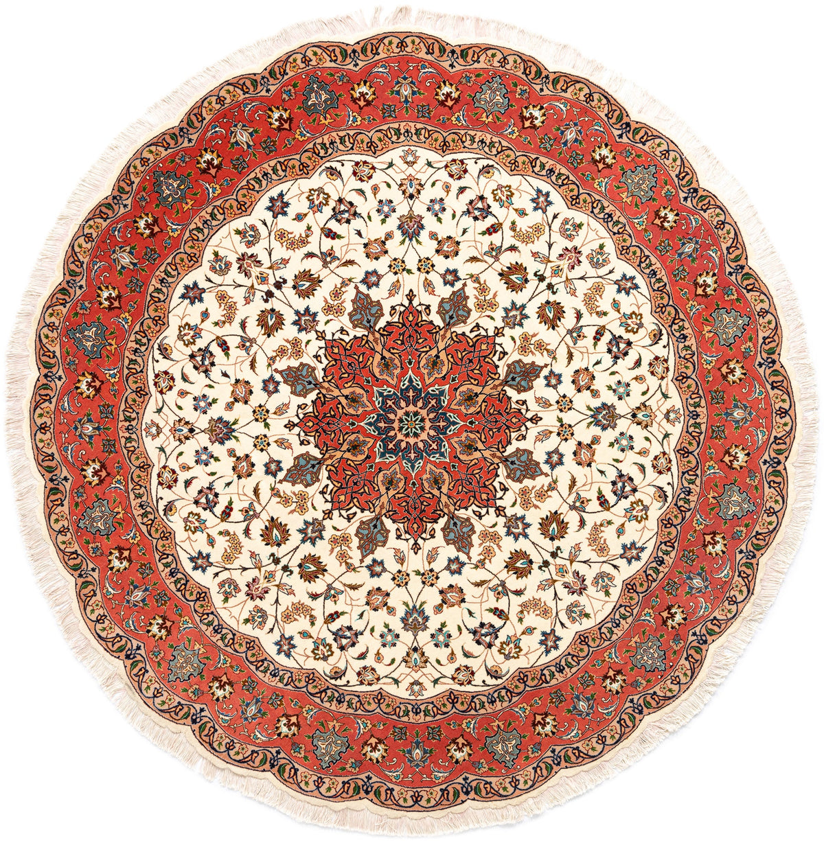 200 x 200 Täbriz mit Seide