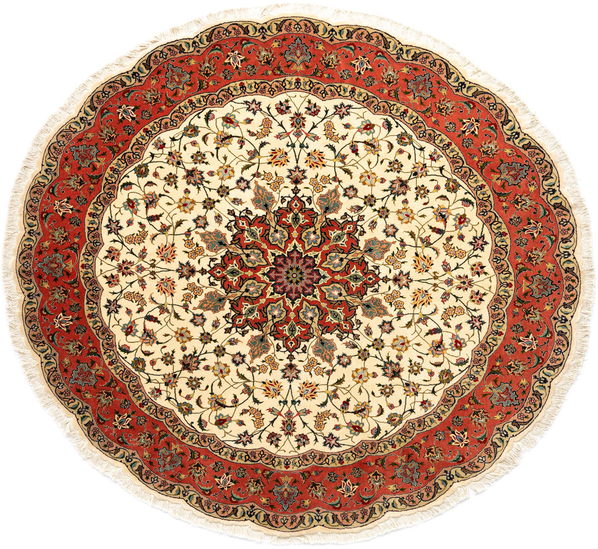 200 x 200 Täbriz mit Seide