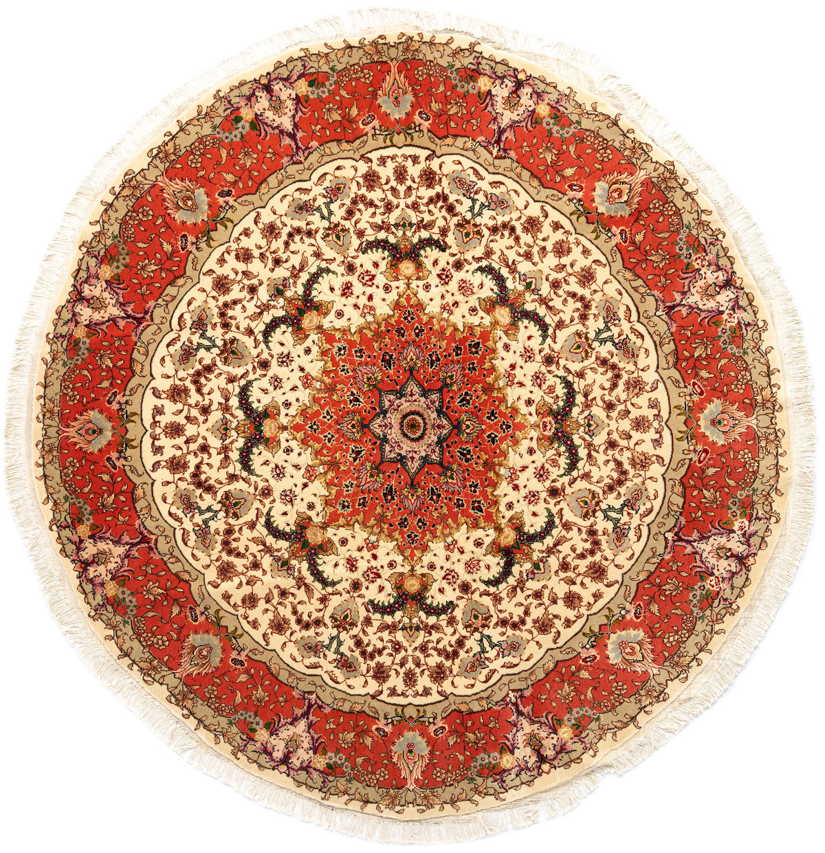 209 x 205 Täbriz mit Seide
