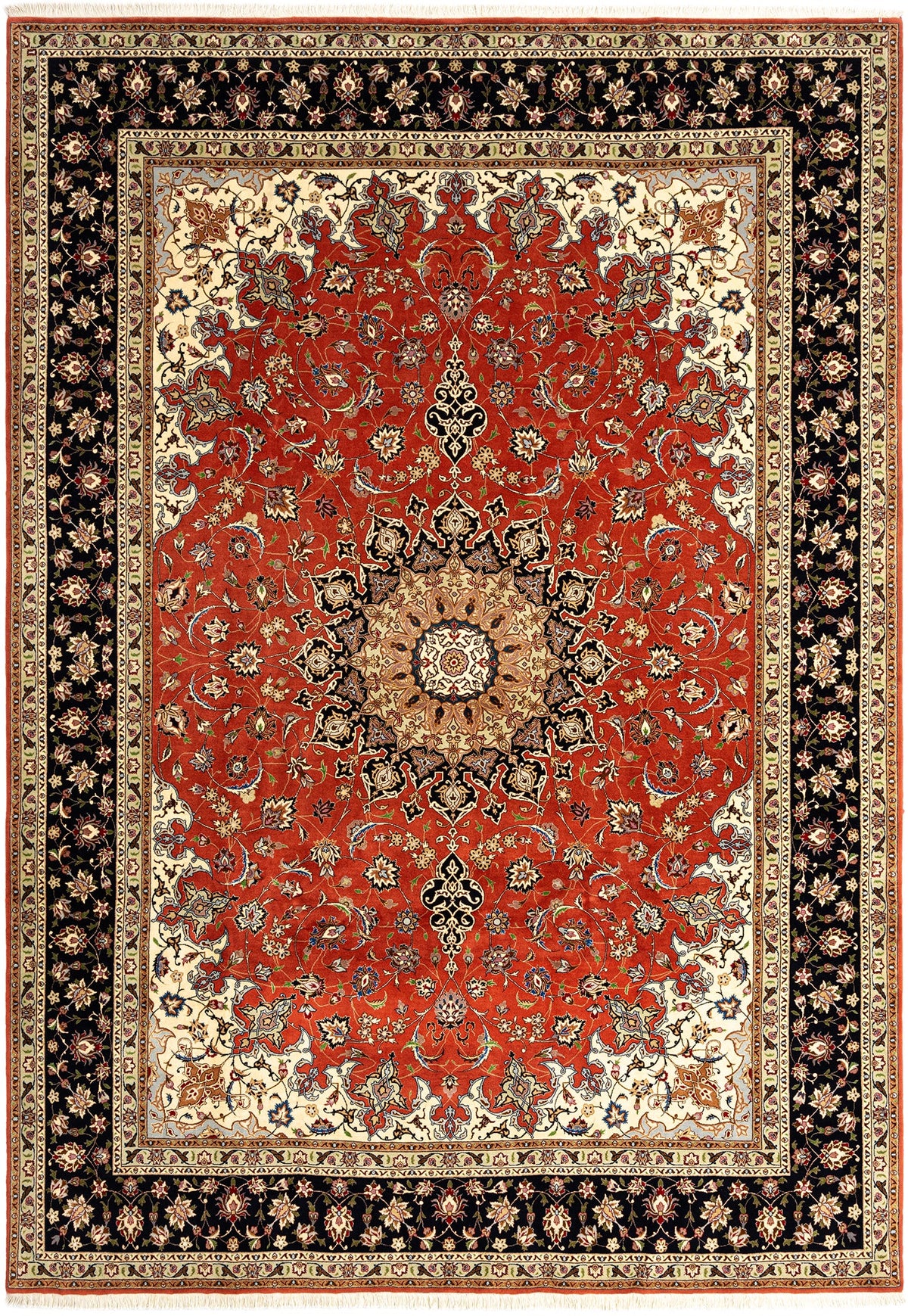 353x250 Tabriz avec soie