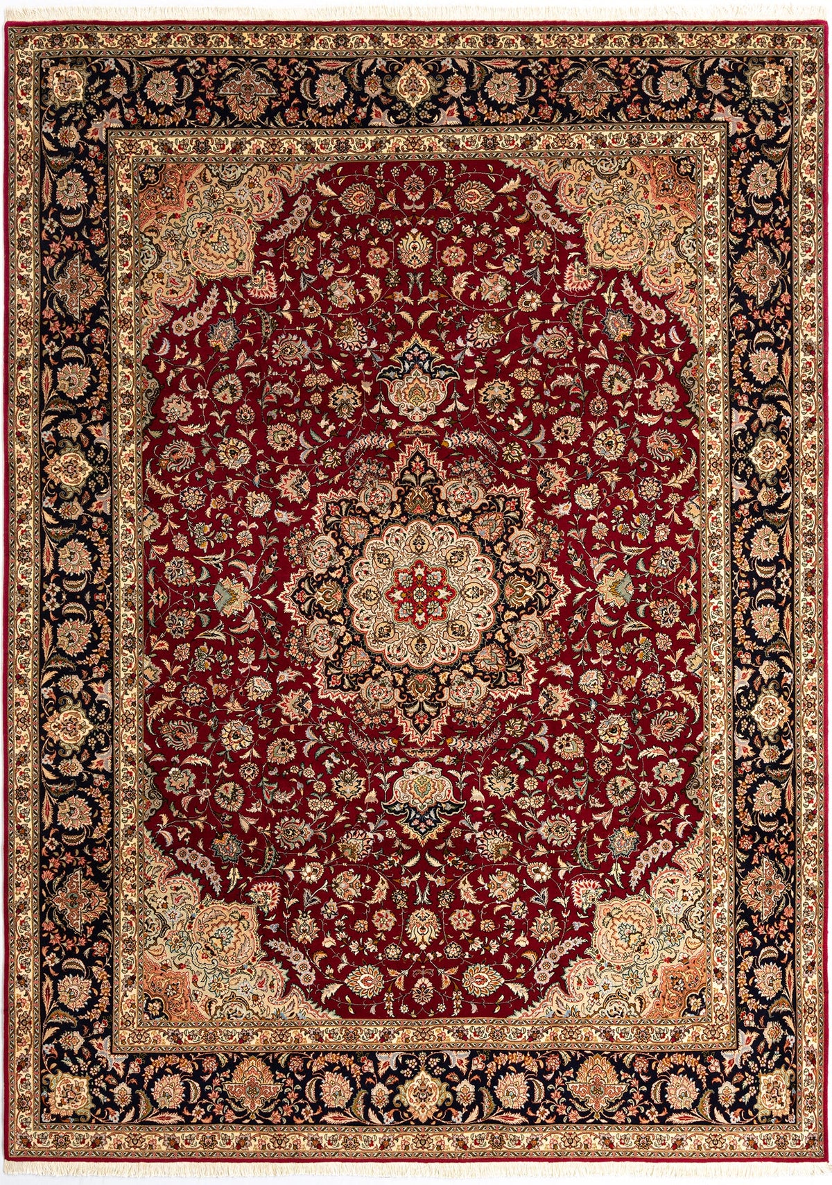 352x257 Tabriz con seta