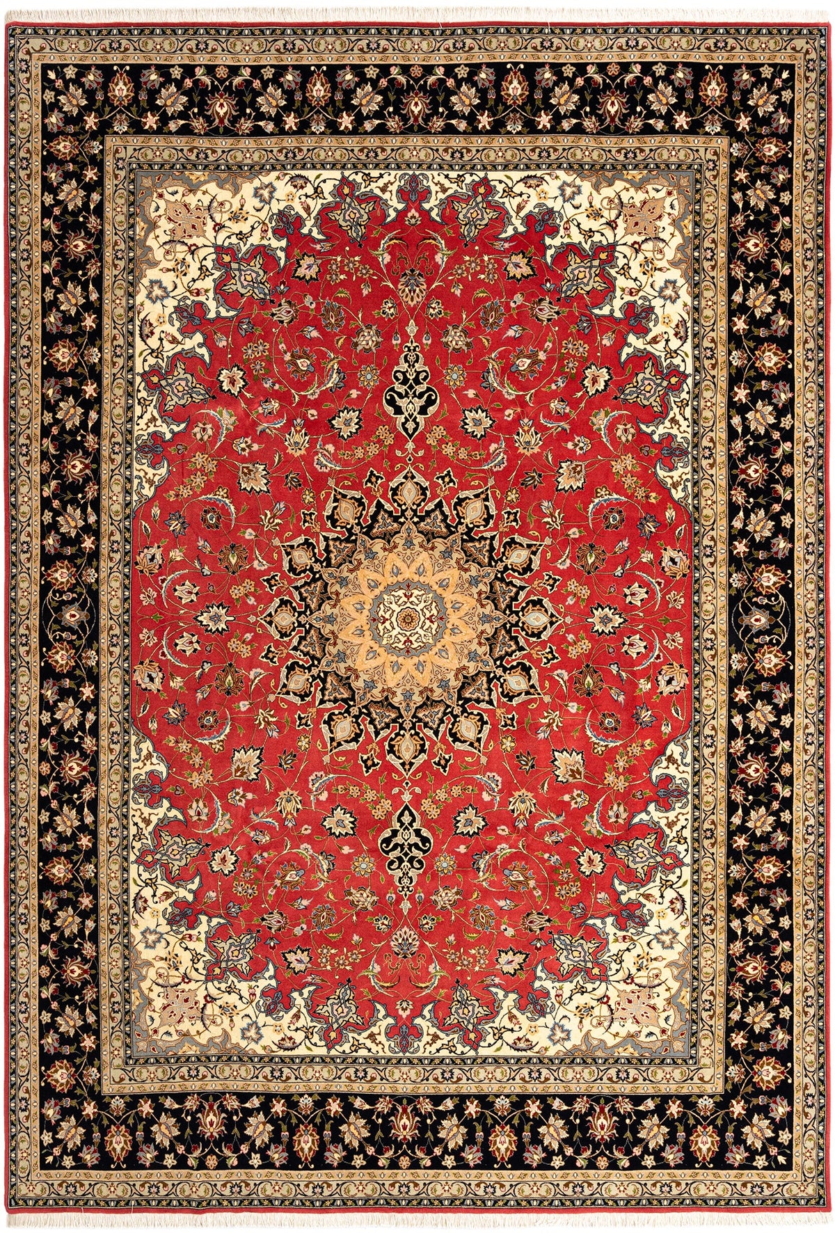 355x245 Tabriz con seta