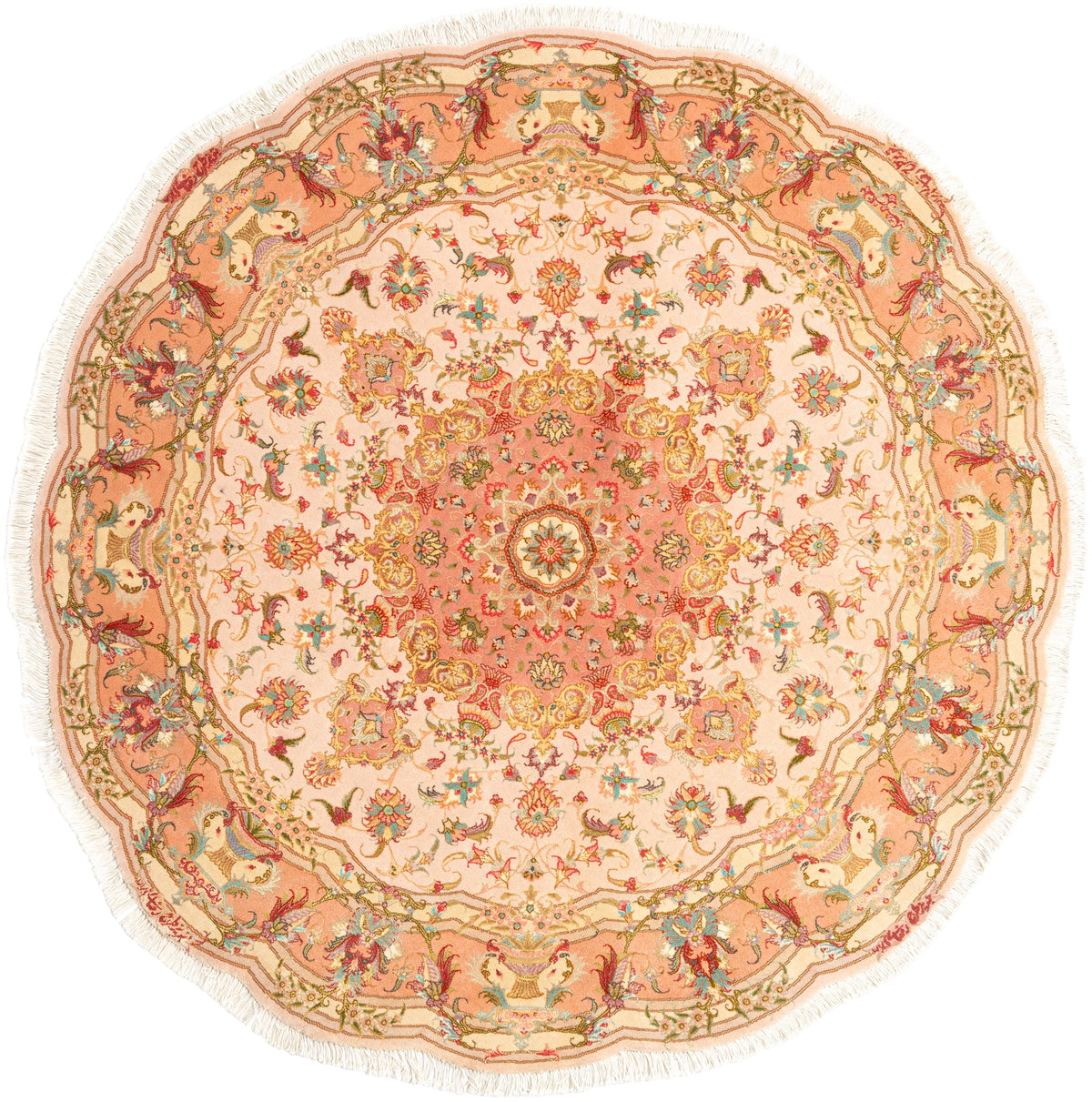 150 x 150 Täbriz mit Seide
