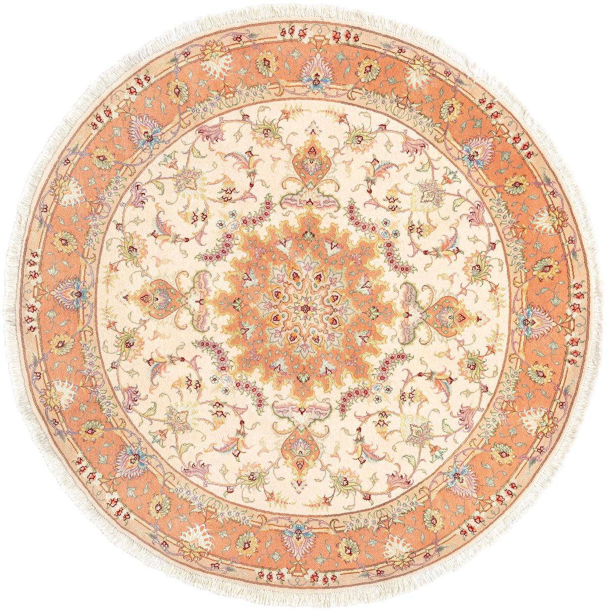 150 x 150 Täbriz mit Seide