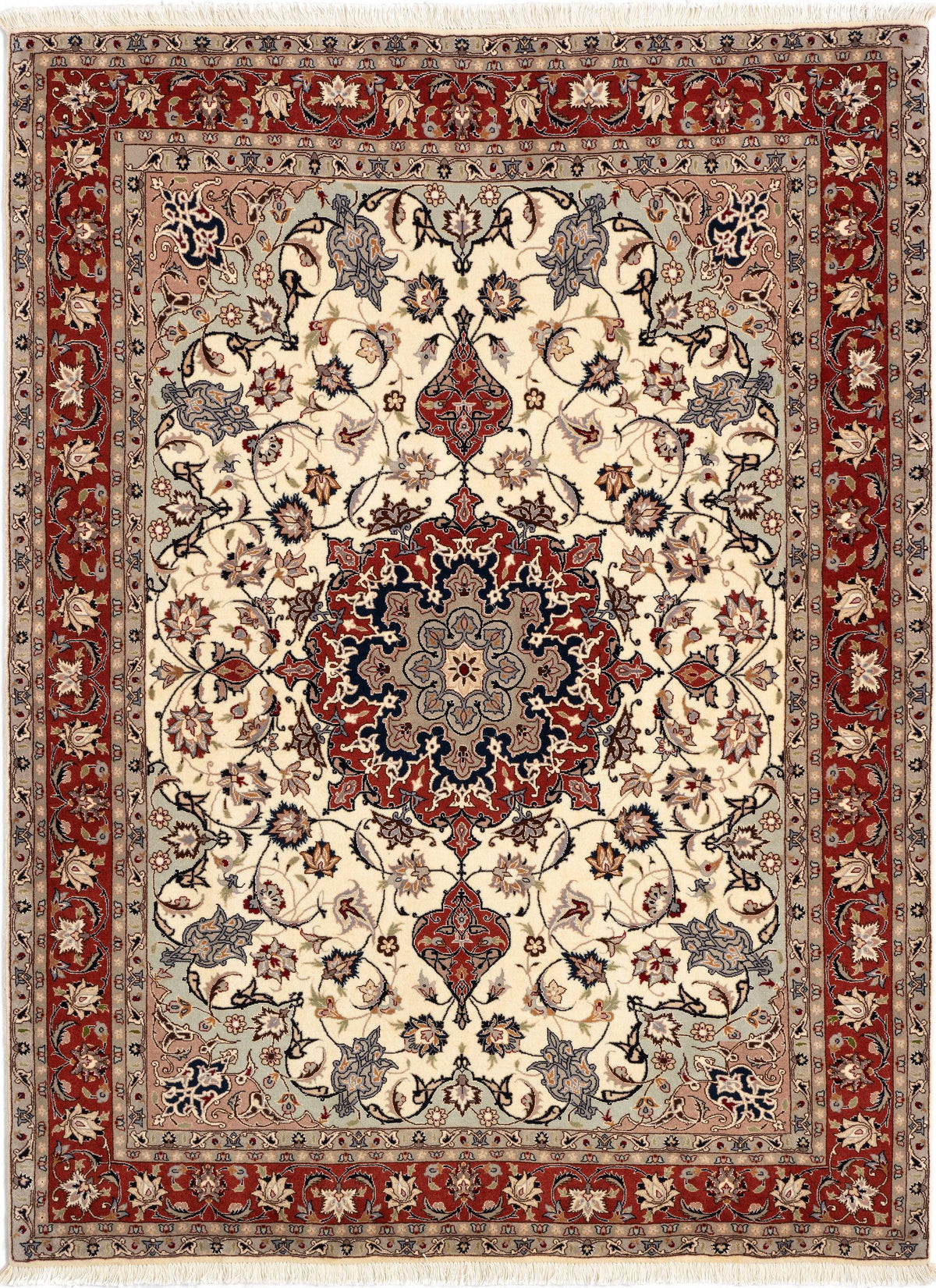 208 x 155 Täbriz mit Seide