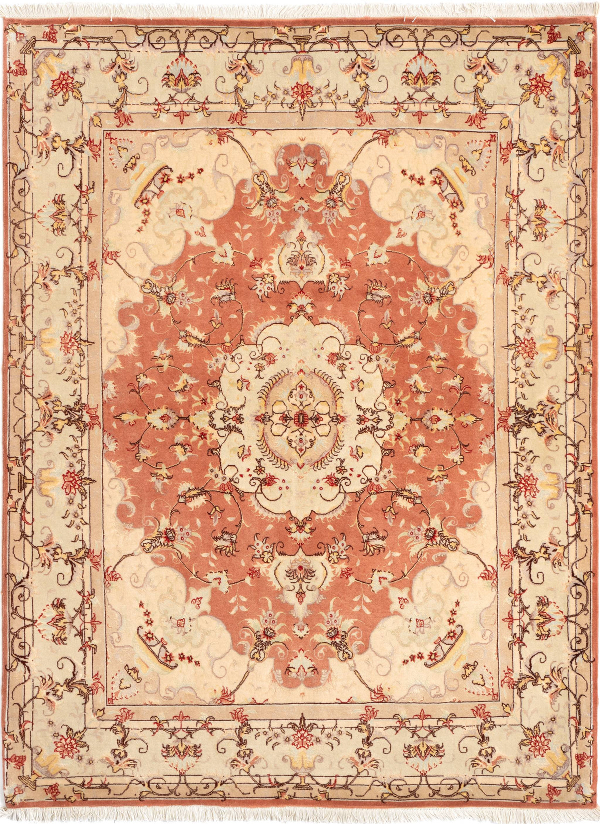 205 x 155 Täbriz mit Seide