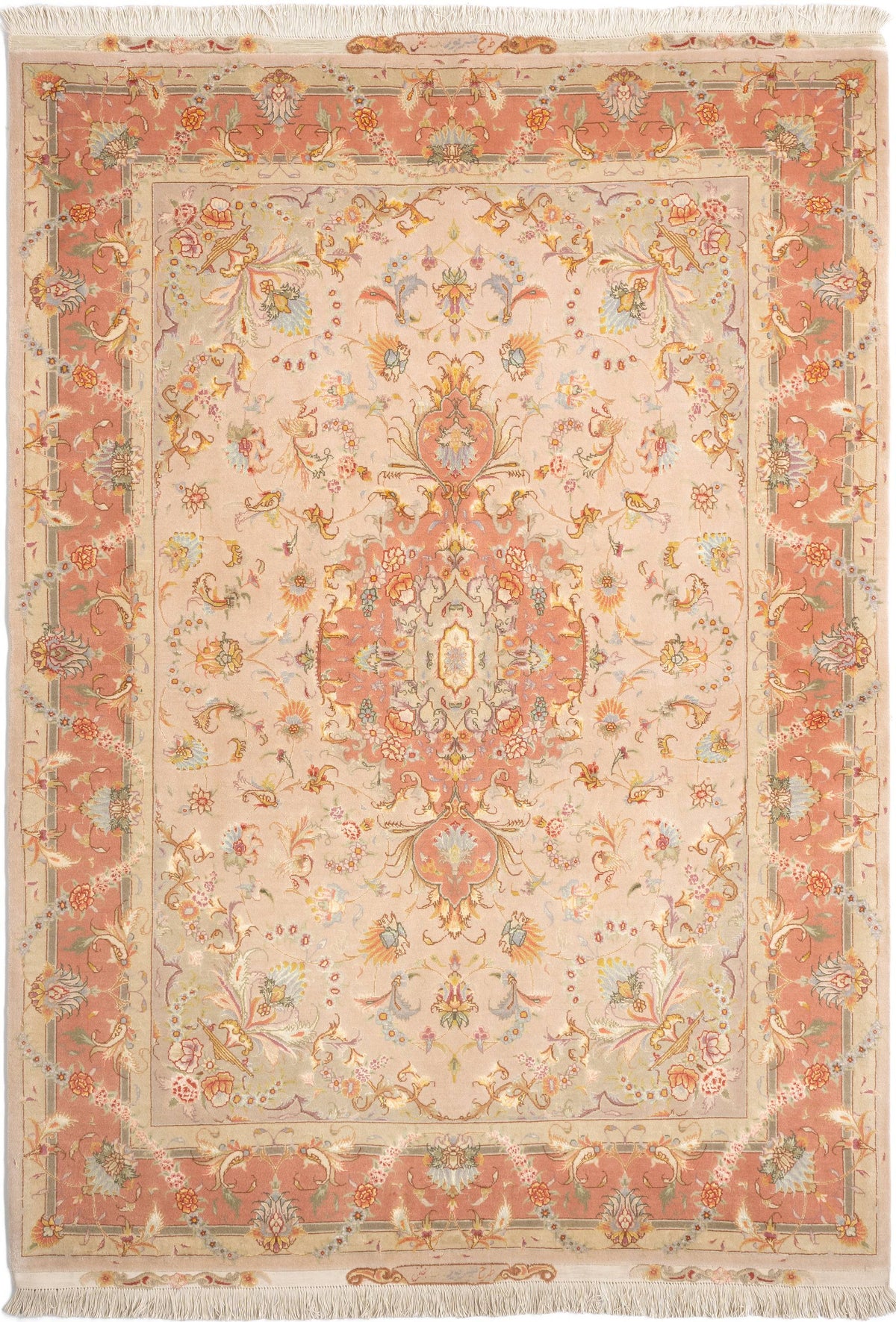 214 x 152 Tabriz con seta