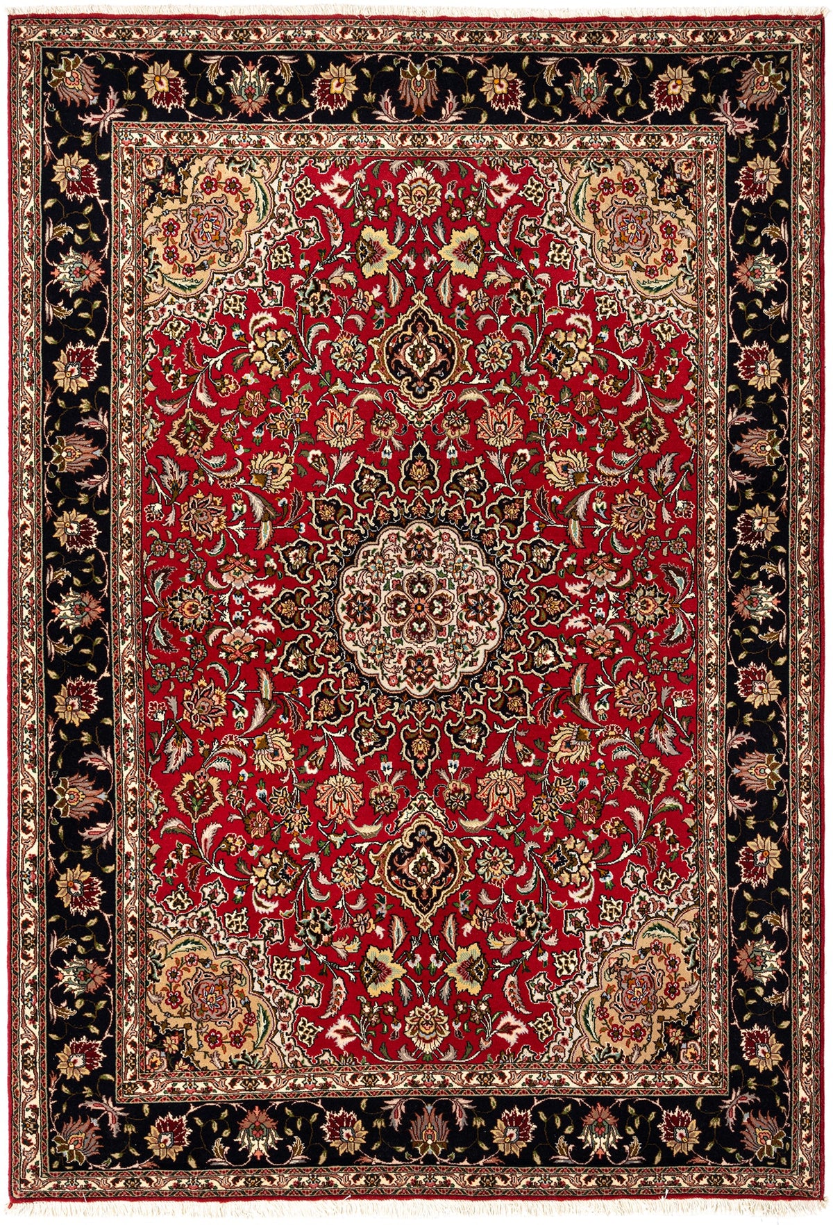 219 x 150 Täbriz mit Seide