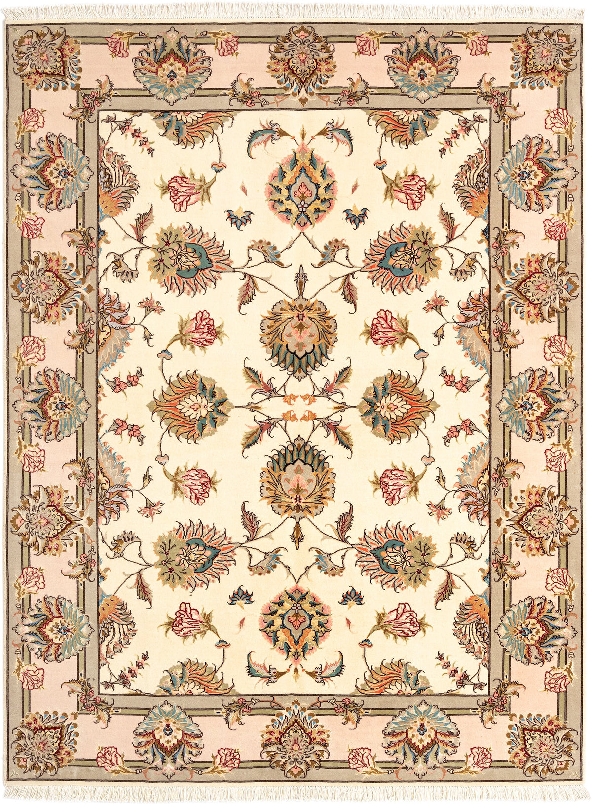 206 x 154 Täbriz mit Seide