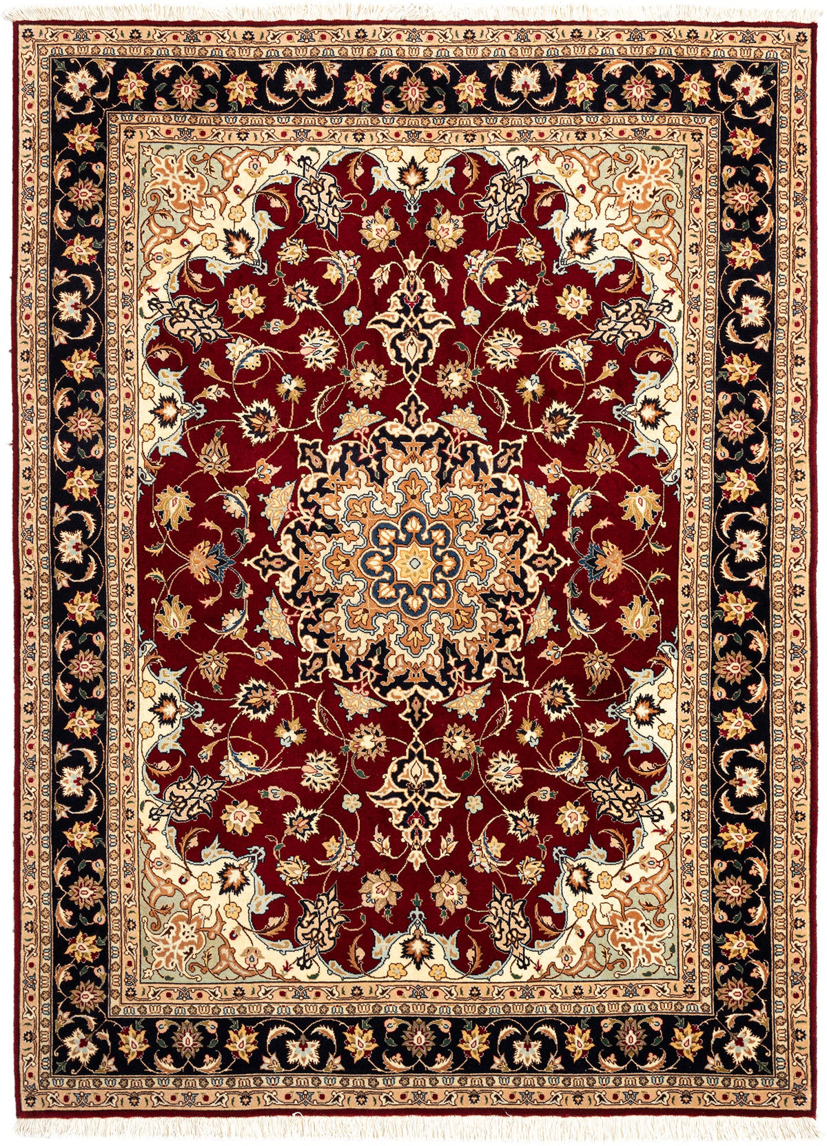 206 x 154 Täbriz mit Seide
