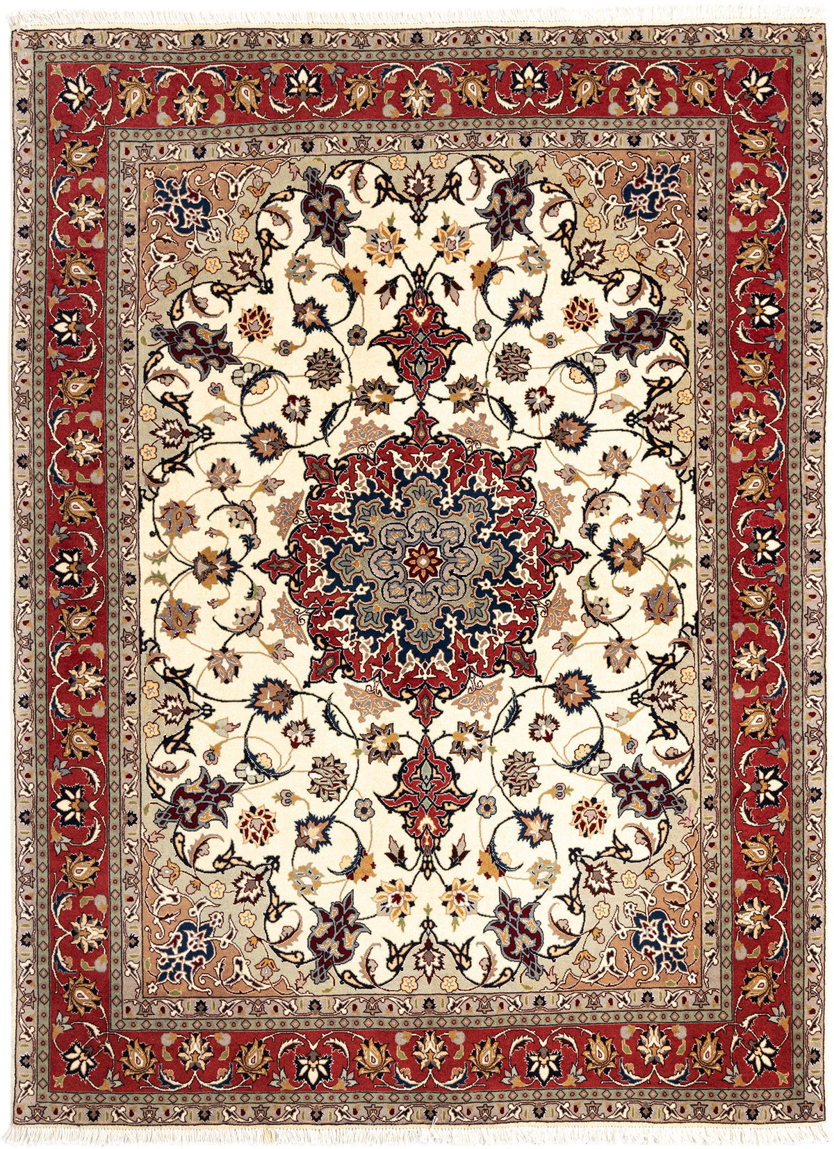207 x 152 Täbriz mit Seide