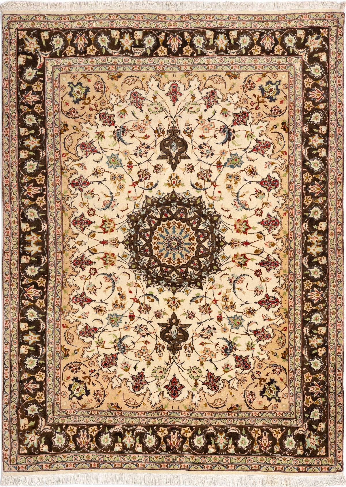 205 x 150 Tabriz con seta