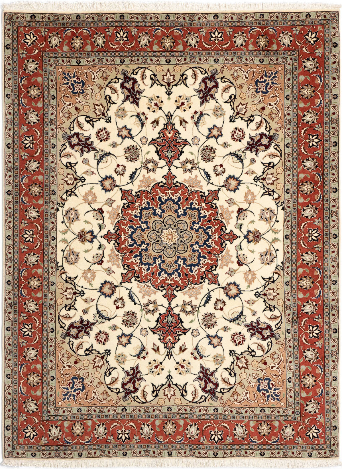 204 x 156 Tabriz con seta