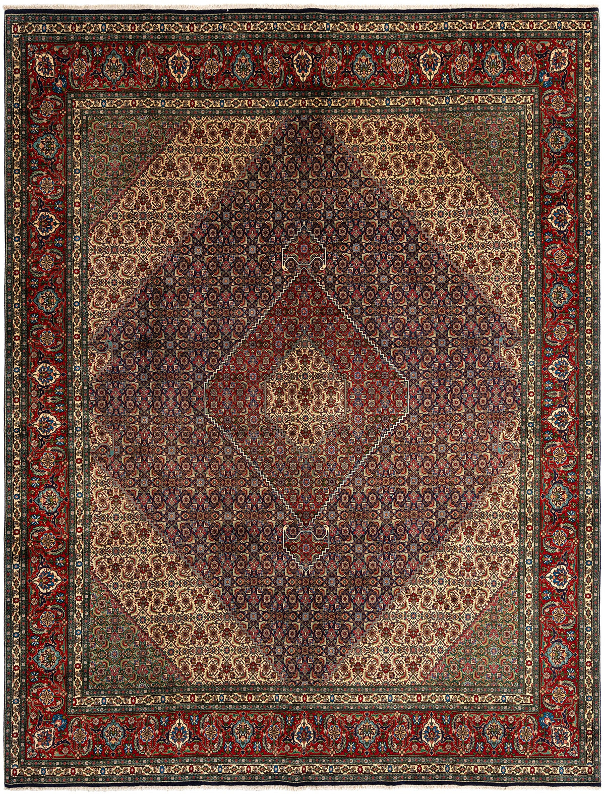 390x300 Tabriz Mahi con seta