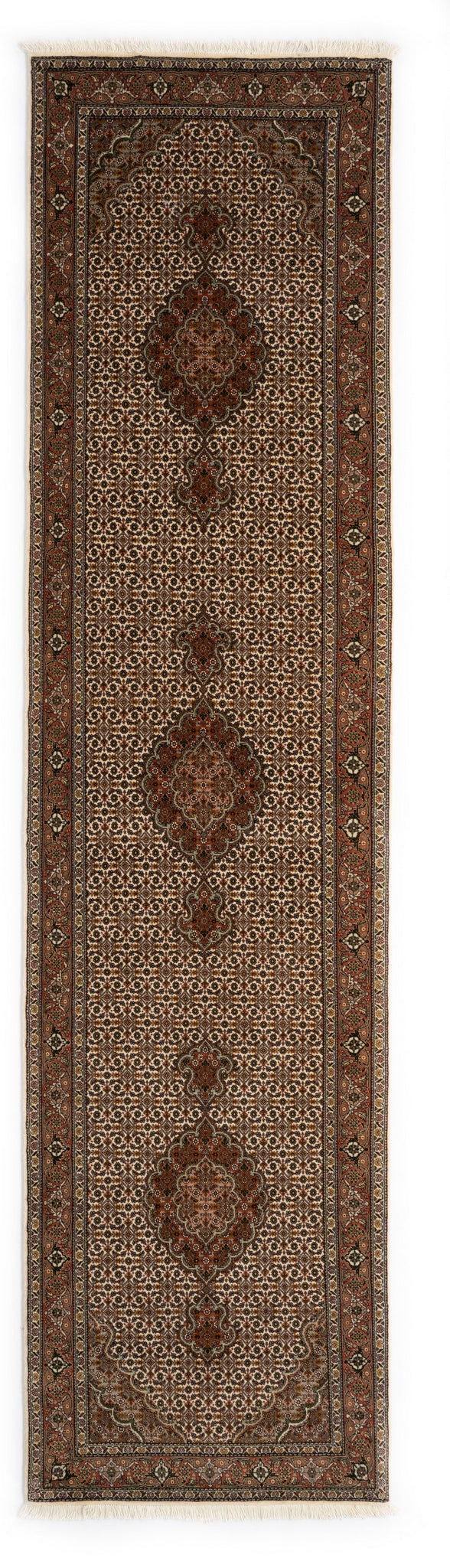346x87 Tabriz Mahi avec soie