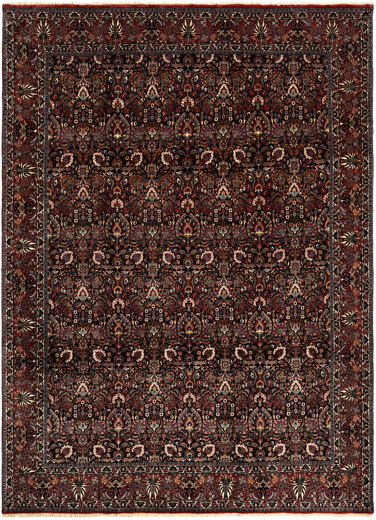 340 x 252 Bidjar mit Seide