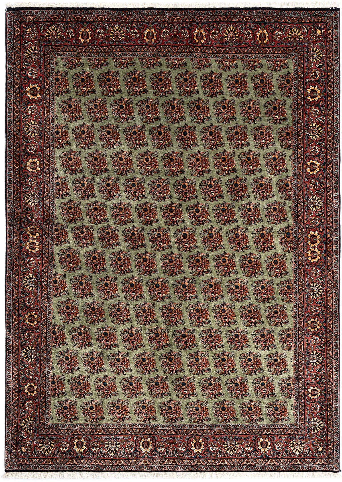 241 x 171 Bidjar mit Seide