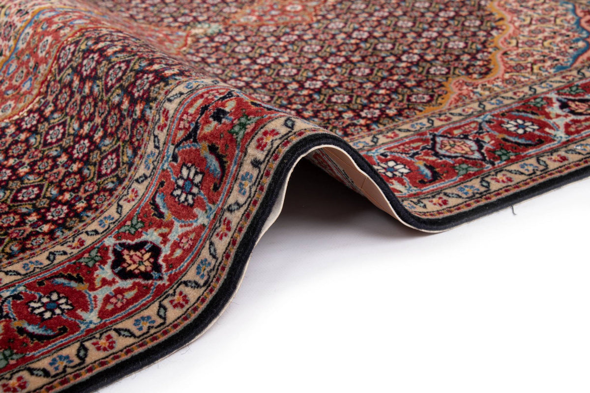 210x150 Tabriz Mahi con seta