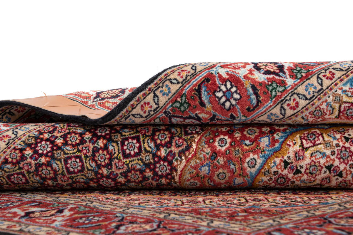 210x150 Tabriz Mahi con seta