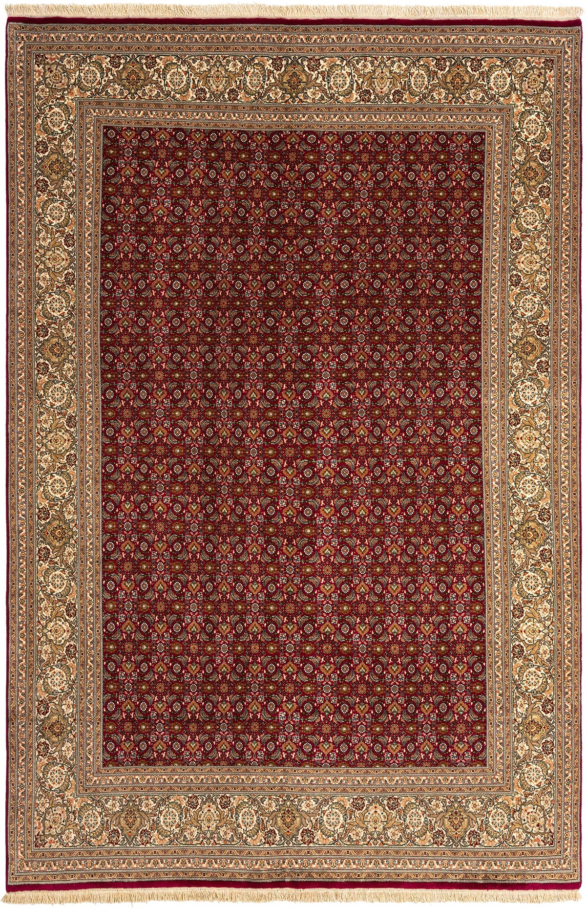 295x200 Tabriz Mahi con seta