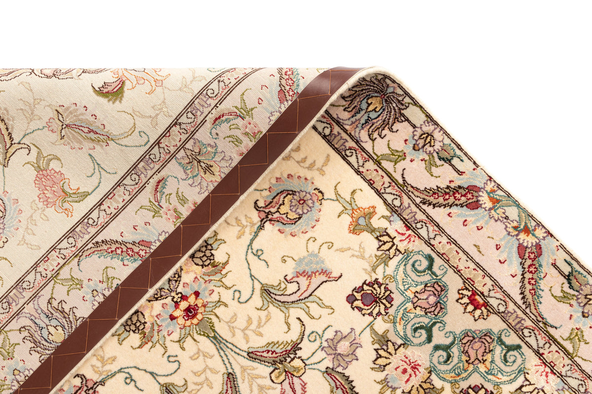 271x87 Tabriz avec de la soie