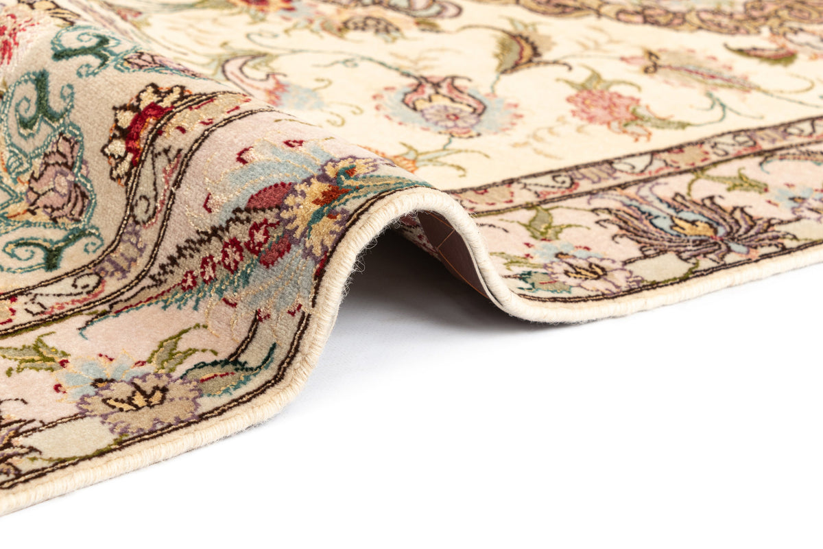 271x87 Tabriz avec de la soie