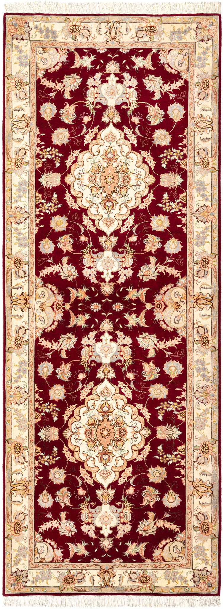 243 x 88 Täbriz mit Seide