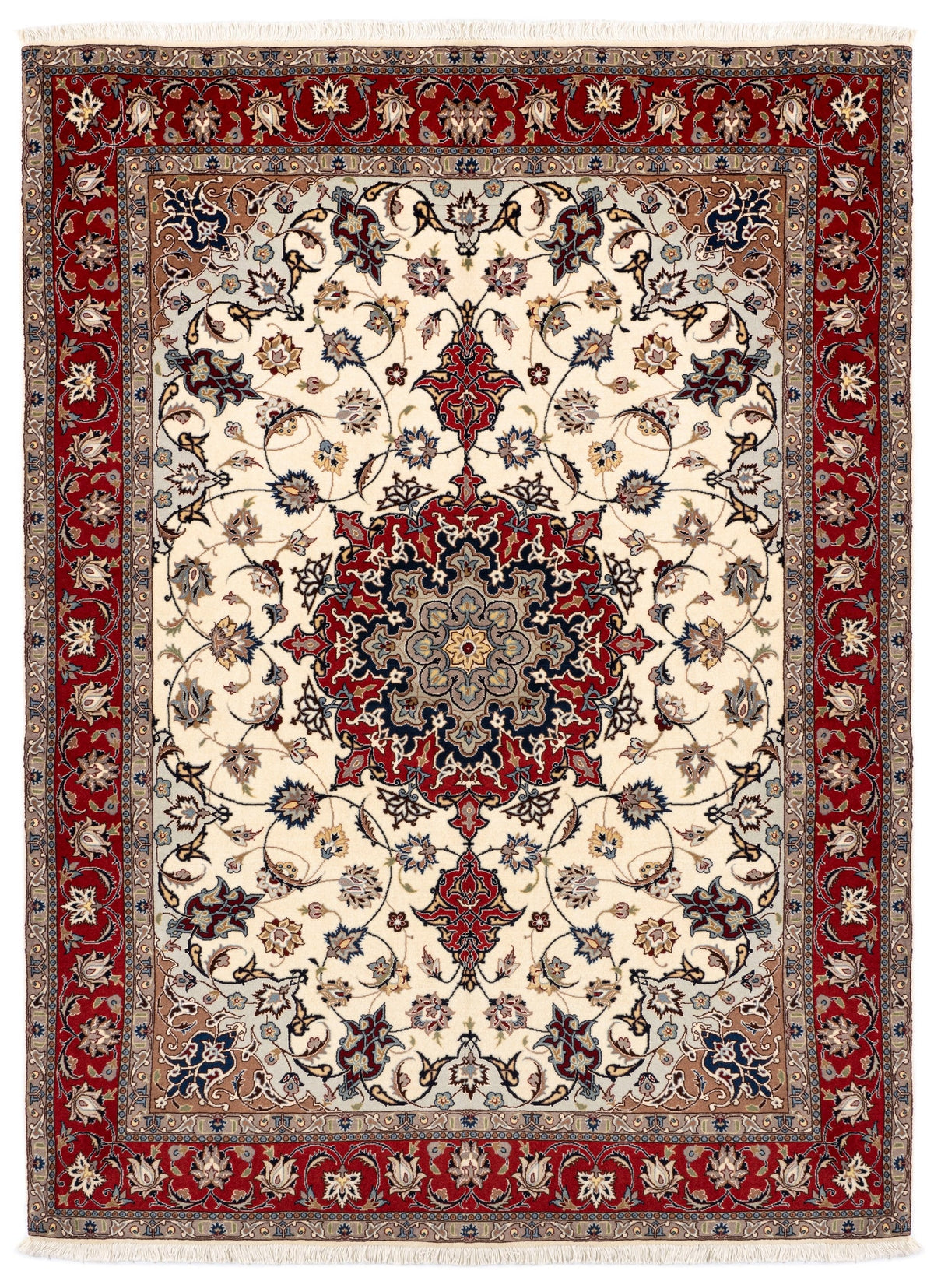 212 x 152 Täbriz mit Seide