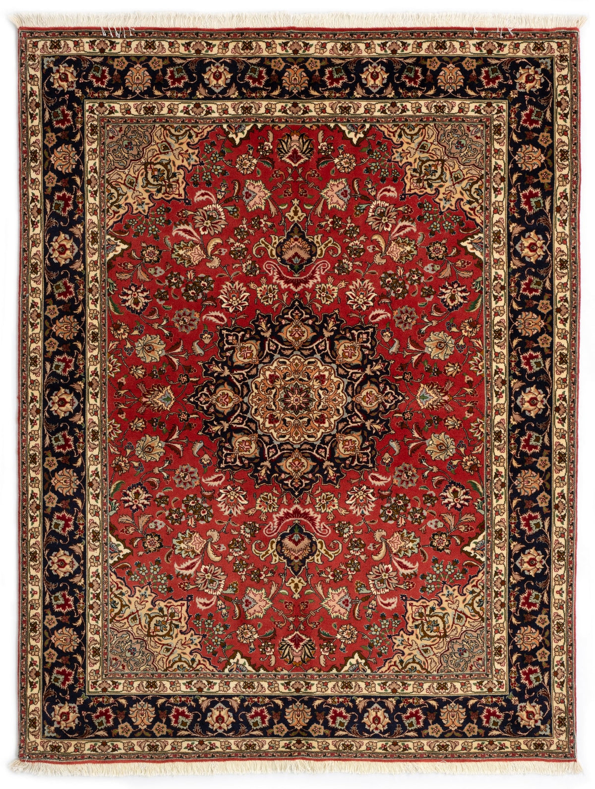 200 x 148 Täbriz mit Seide