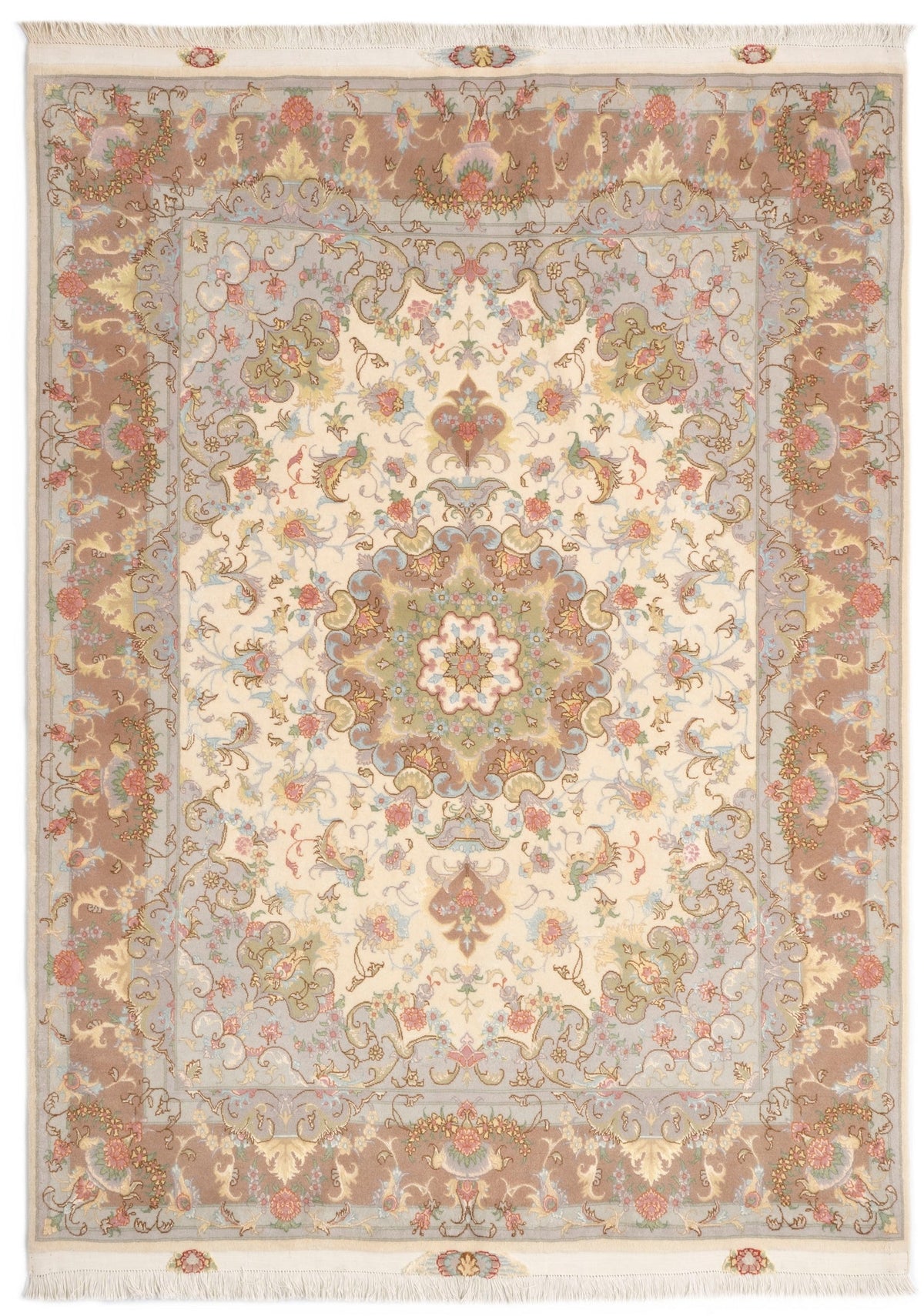 212 x 152 Täbriz mit Seide