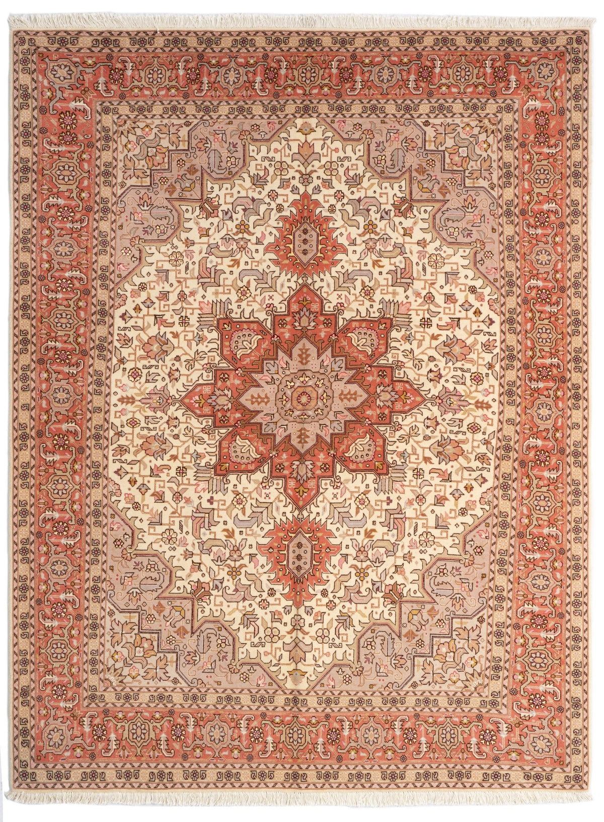 200 x 152 Täbriz mit Seide