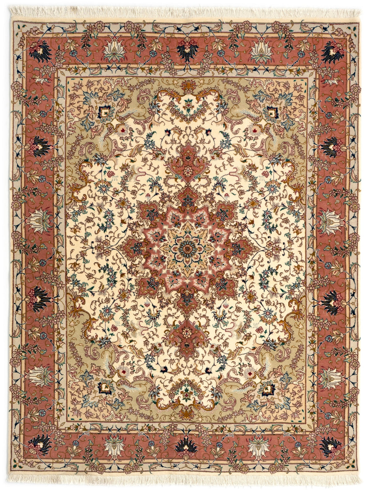 205 x 152 Täbriz mit Seide