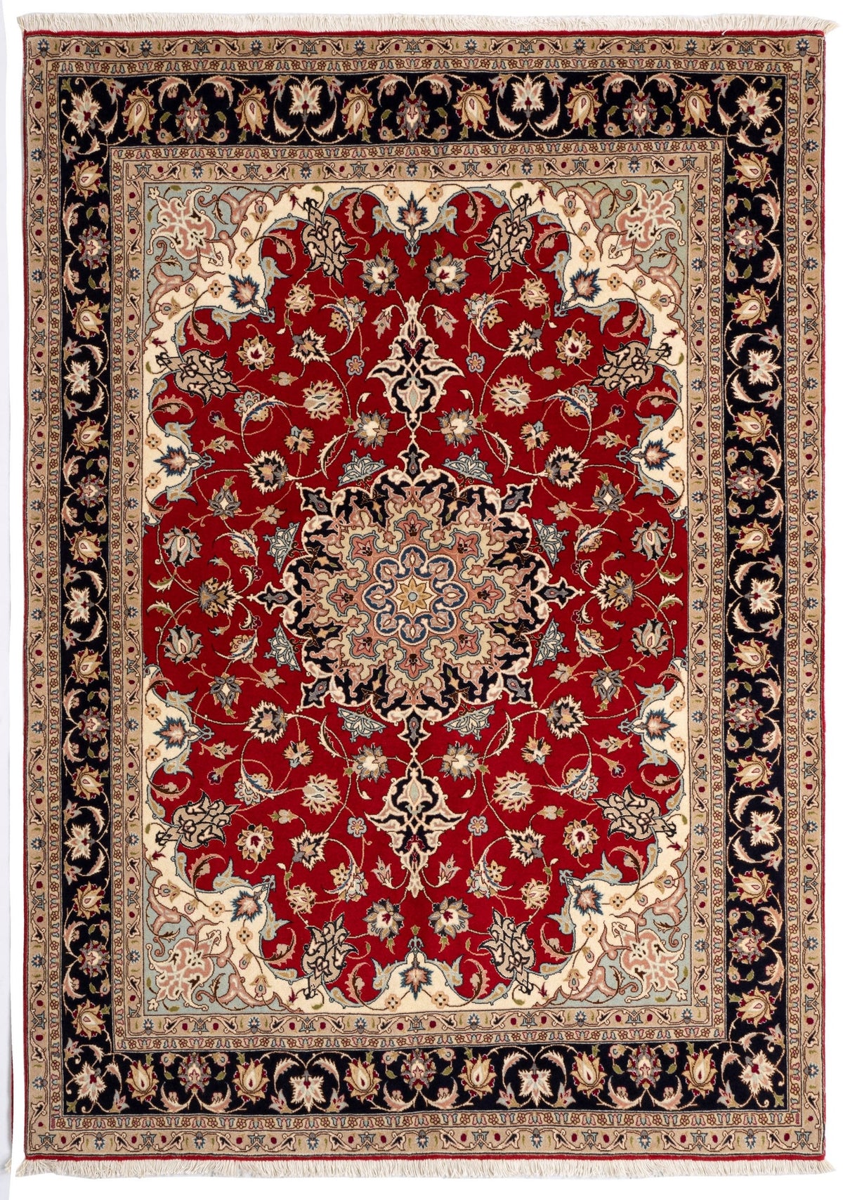 209 x 152 Täbriz mit Seide