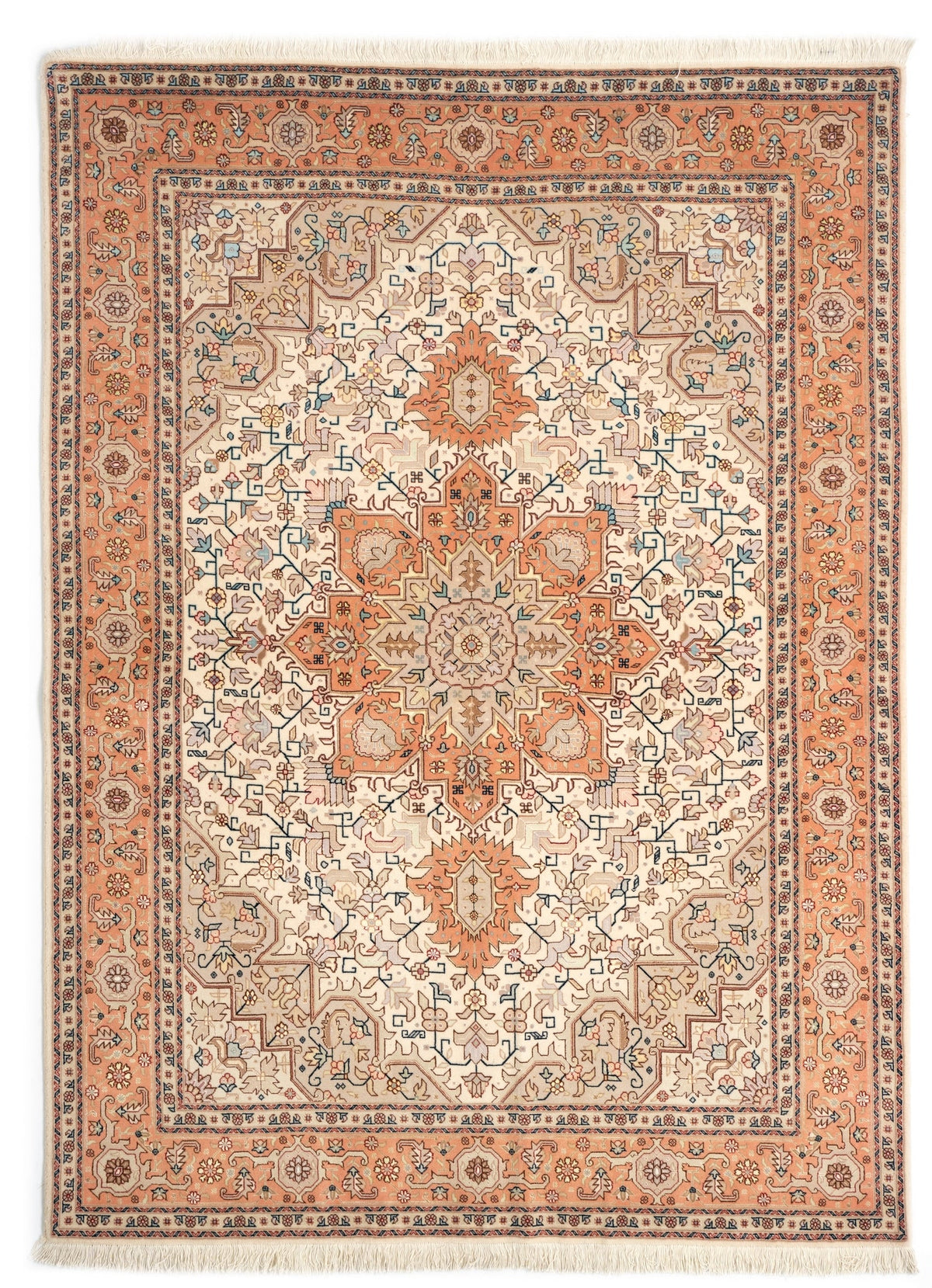 209 x 152 Täbriz mit Seide