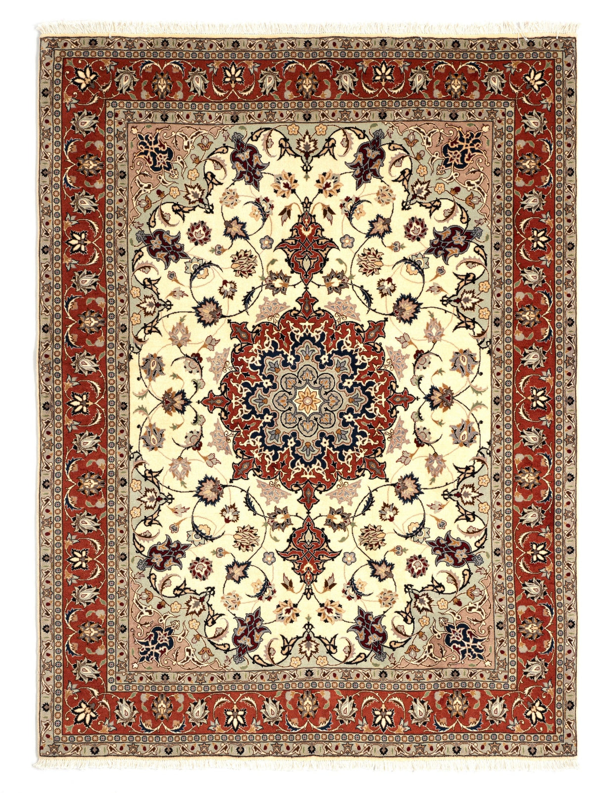 207 x 154 Täbriz mit Seide