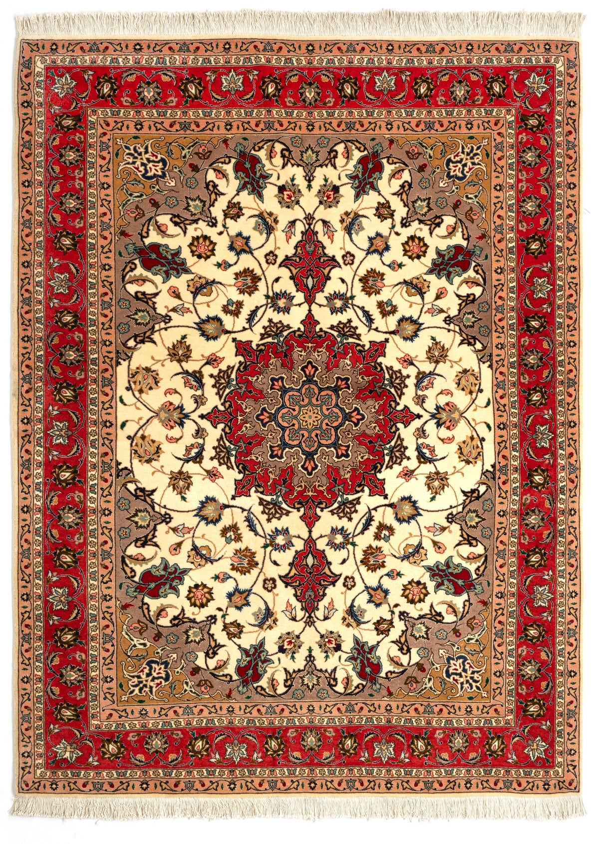 211 x 154 Täbriz mit Seide
