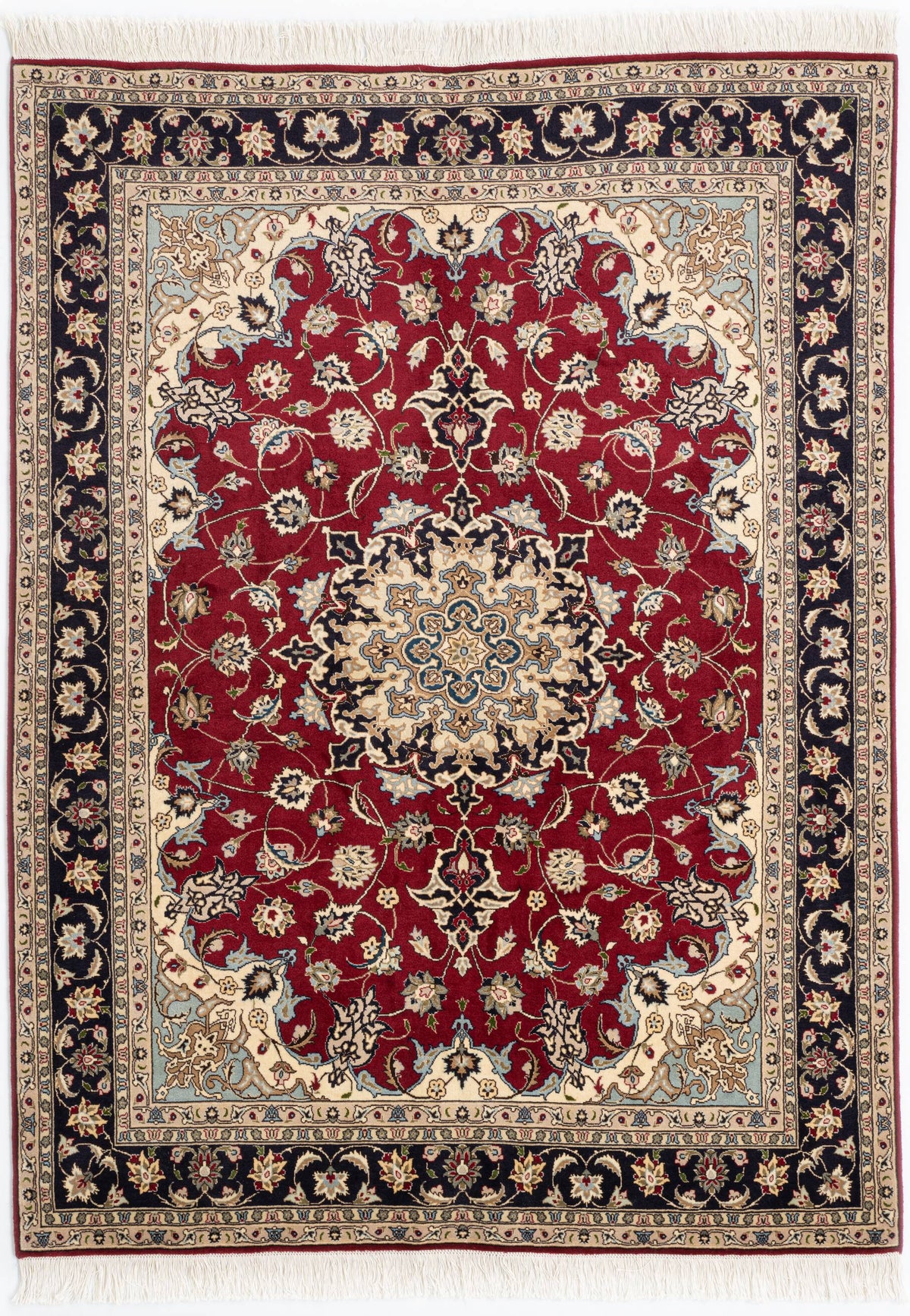 206 x 153 Täbriz mit Seide