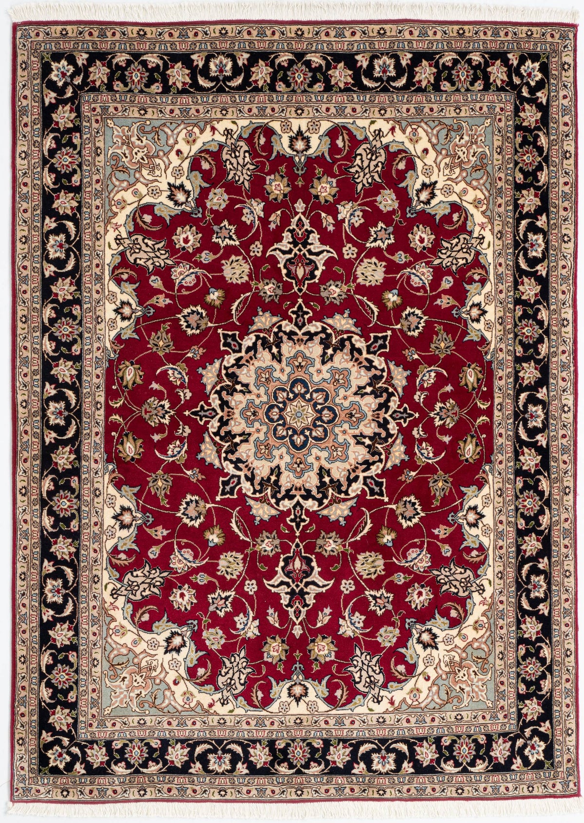 203 x 146 Täbriz mit Seide